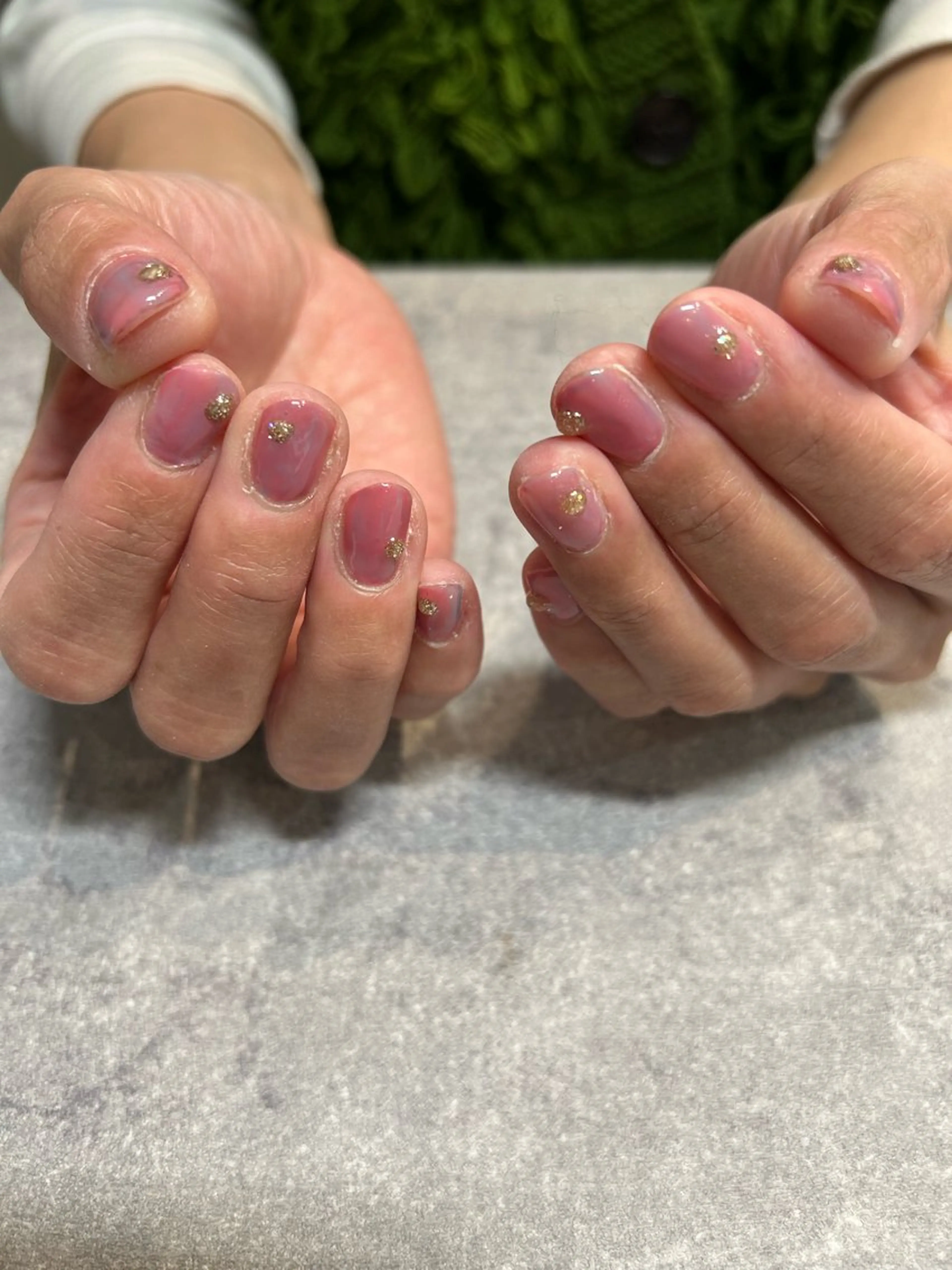 ネイル ブルー ラメ(グリッター) ピンク シルバー 春ネイル A. LIBRE.のネイルデザイン