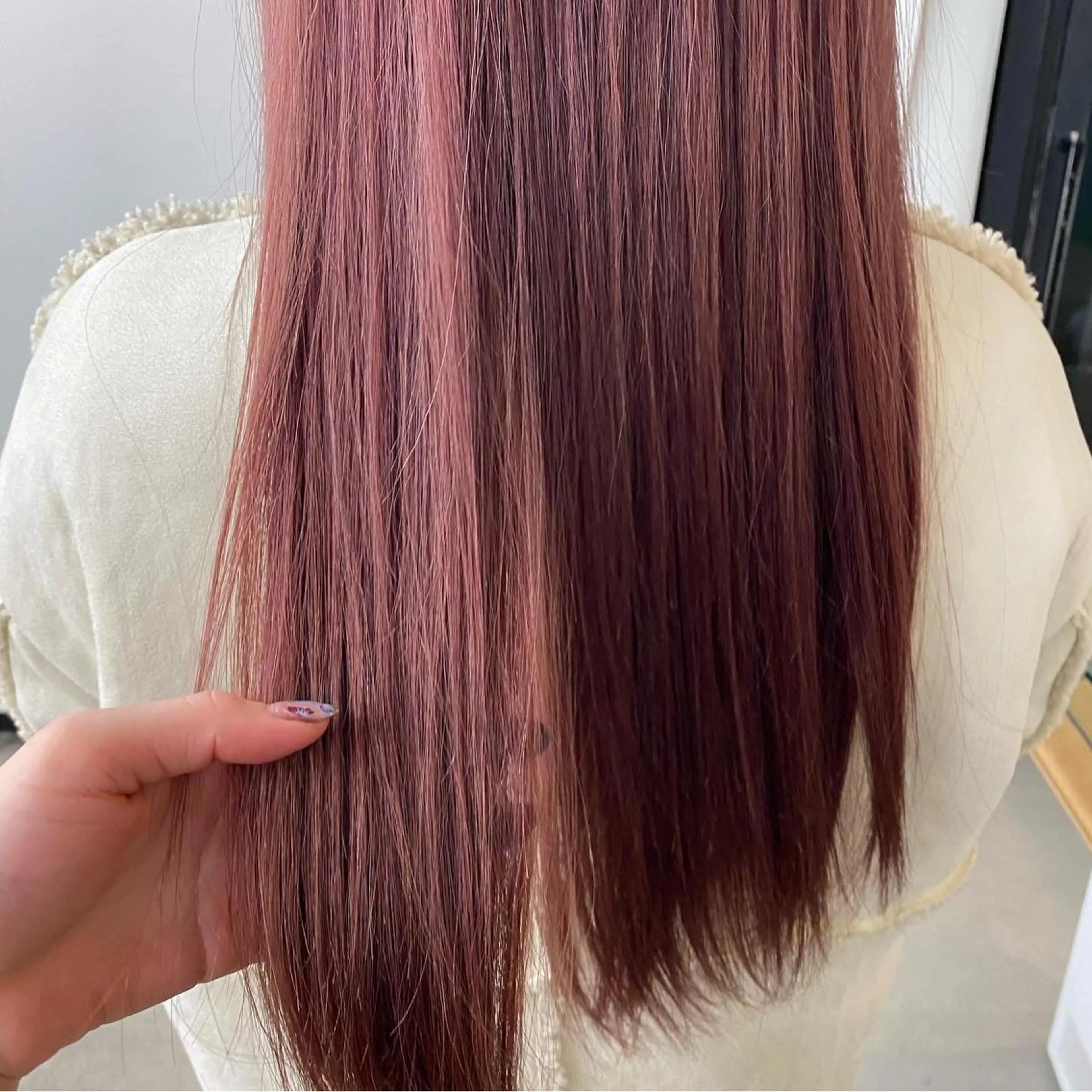 ロング カラー パーマ ヘアアレンジ Riposo.所属・✨艶髪✨ 奈須晴香のヘアスタイル