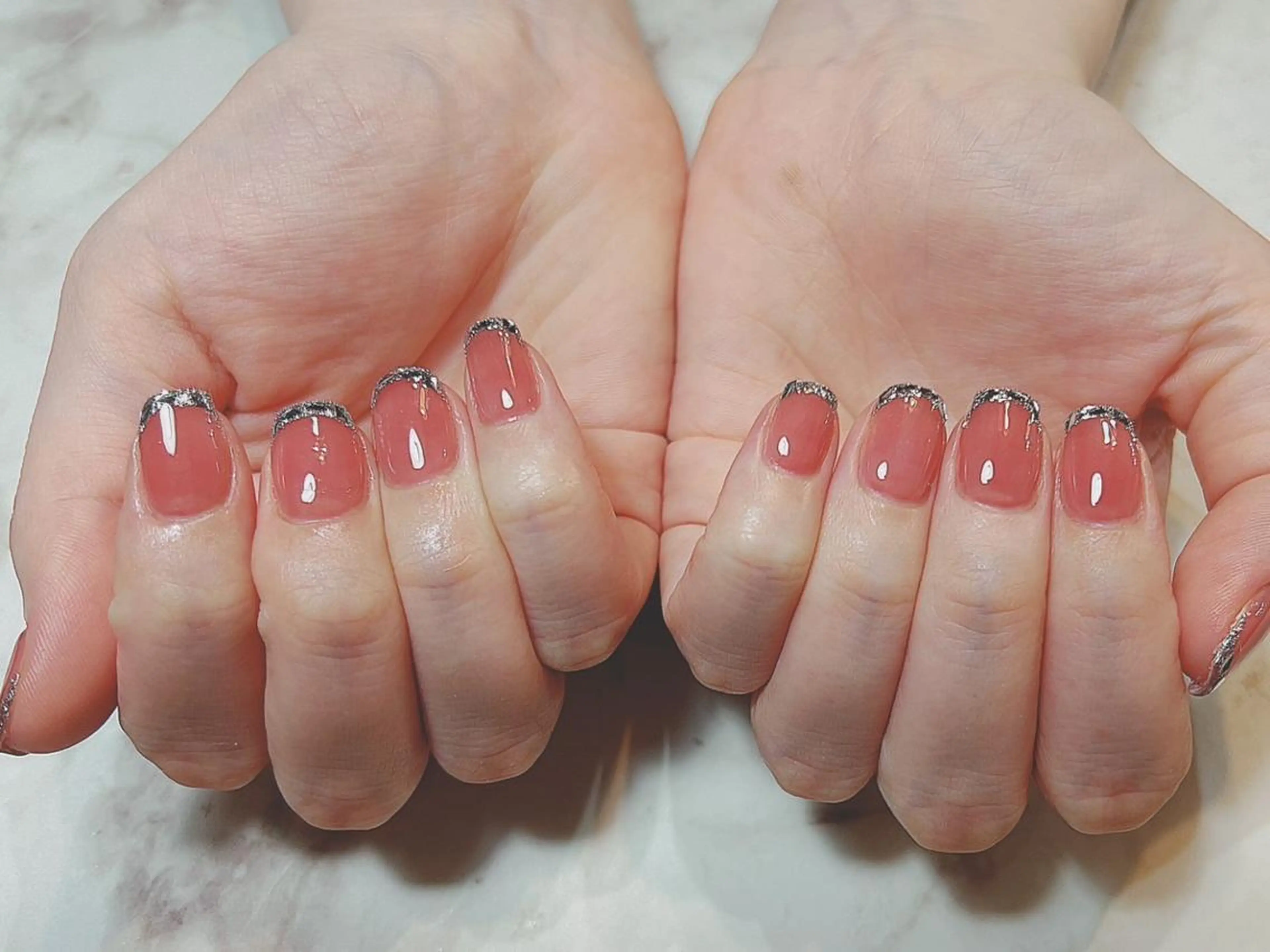 ネイル アートネイル ジェルネイル ニュアンスネイル パラジェル Nailist Honamiのネイルデザイン