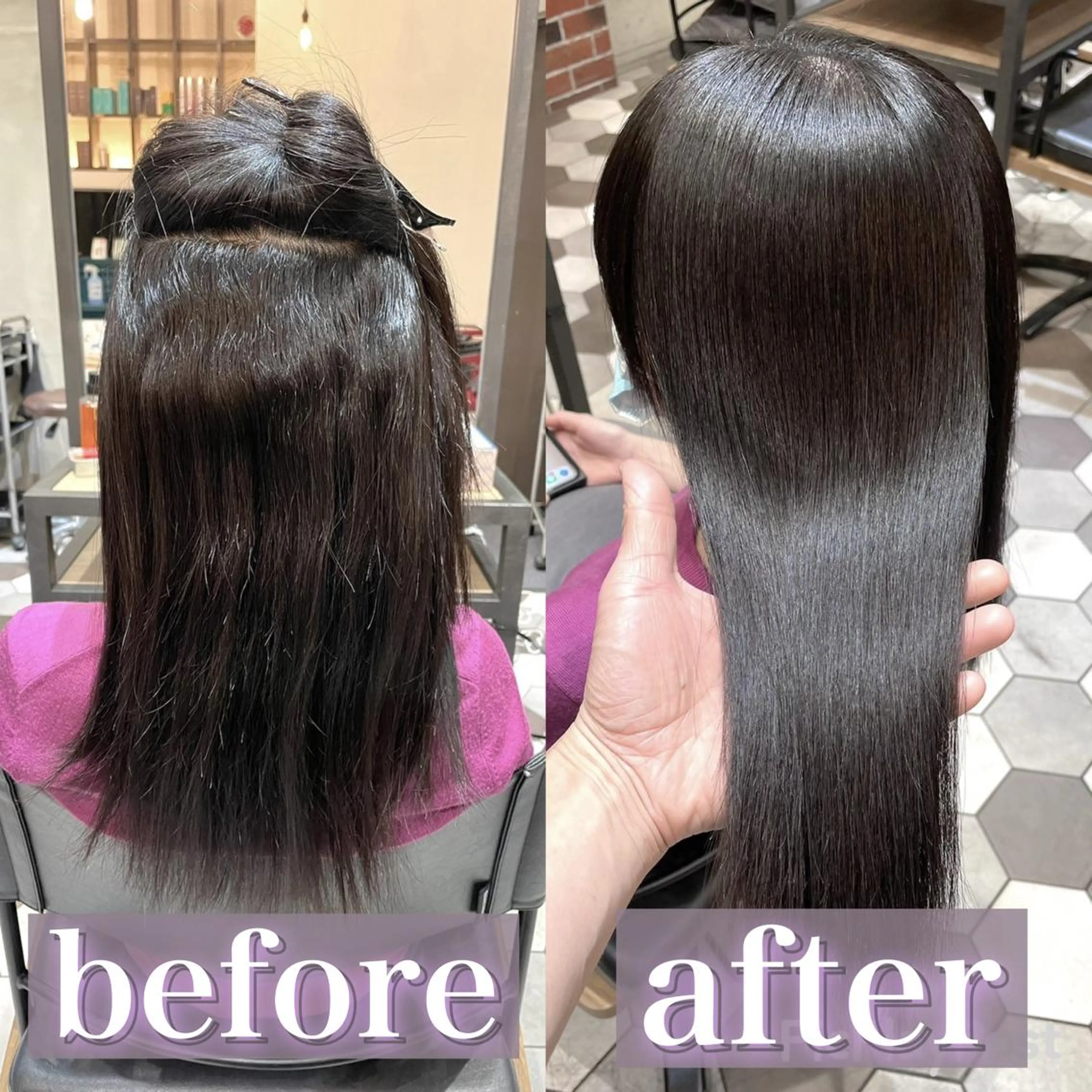 ロング 髪質改善縮毛矯正🫧 村上蒼生のヘアスタイル