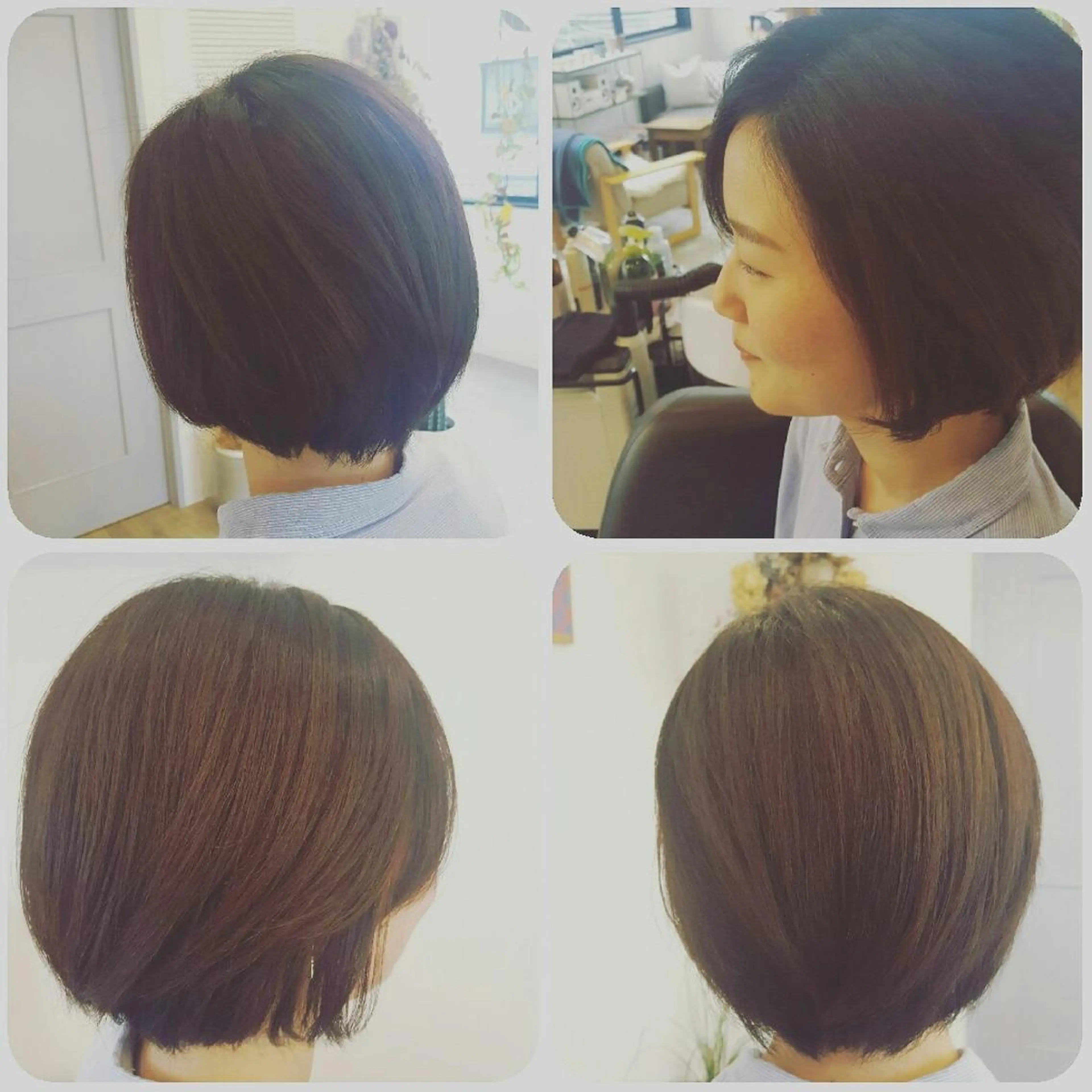 ショート ボブ トリートメント spa hair  ark 富井直美のヘアスタイル