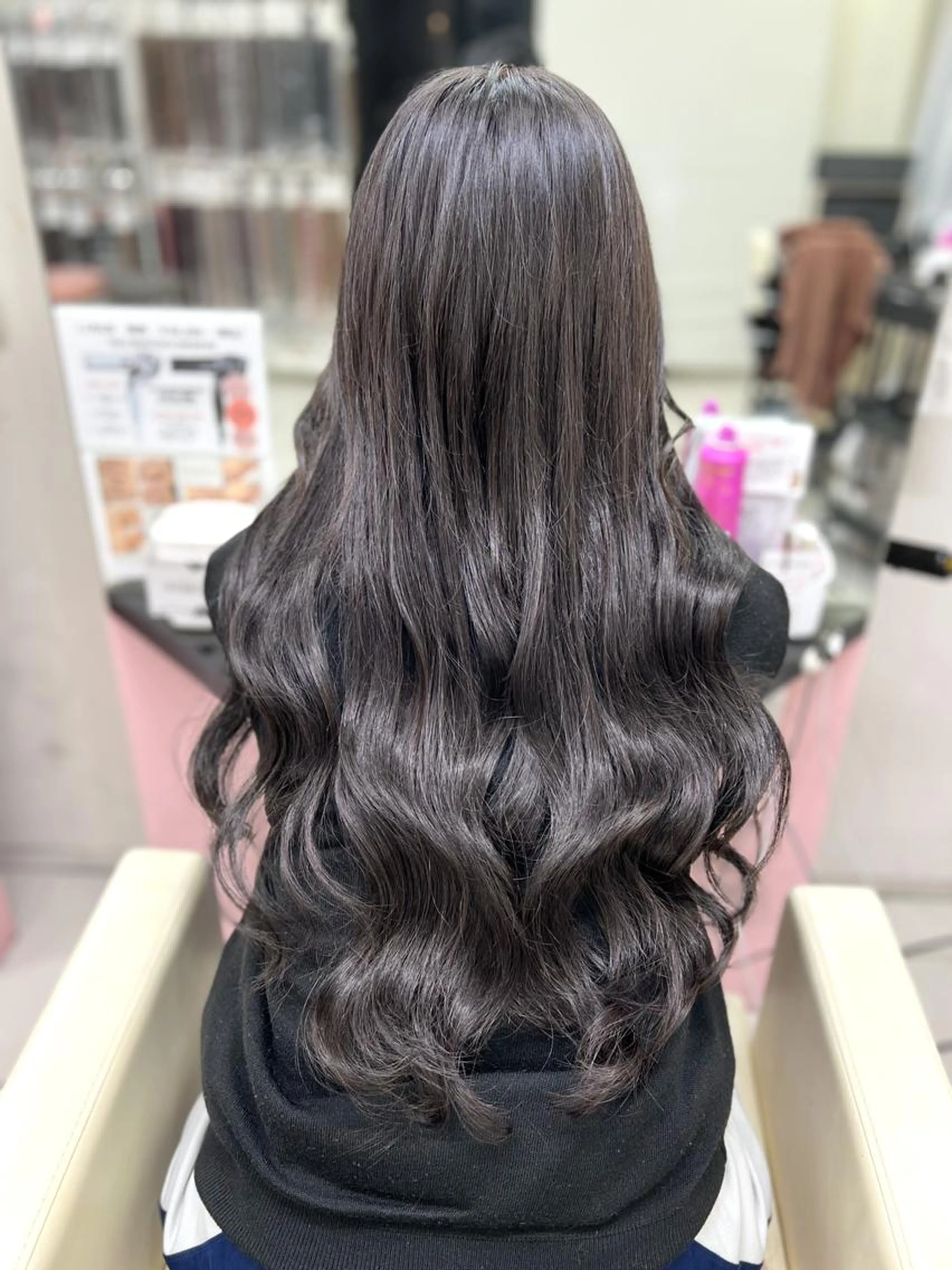 💜バージンレミー💜シールエクステ40本♪エクステカット込み💘人毛100%毛質最高ランク💞50cmロングタイプ💛の写真