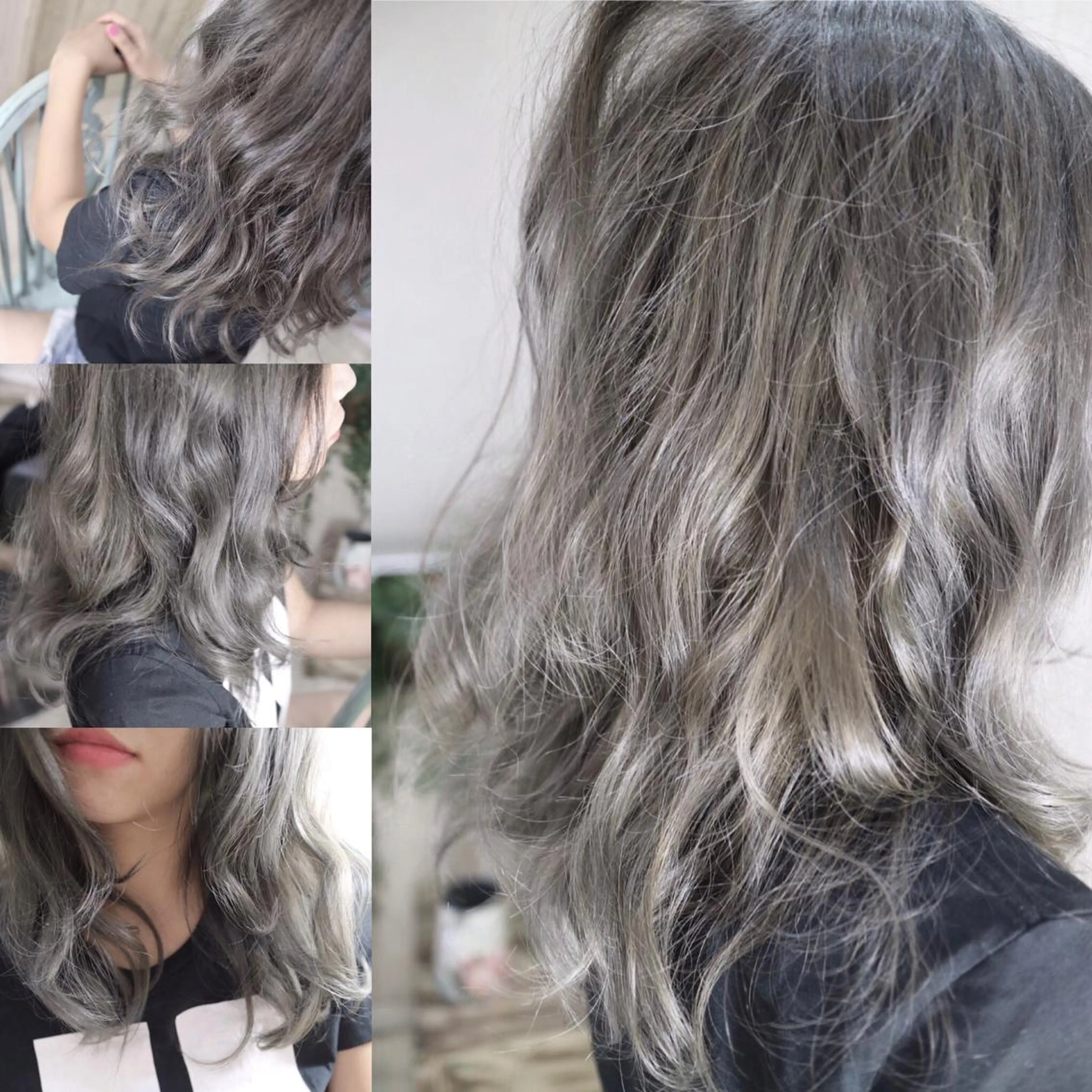 ミディアム カラー アッシュ ベージュカラー ブリーチ Ciela船橋所属・小保方 一輝のヘアスタイル