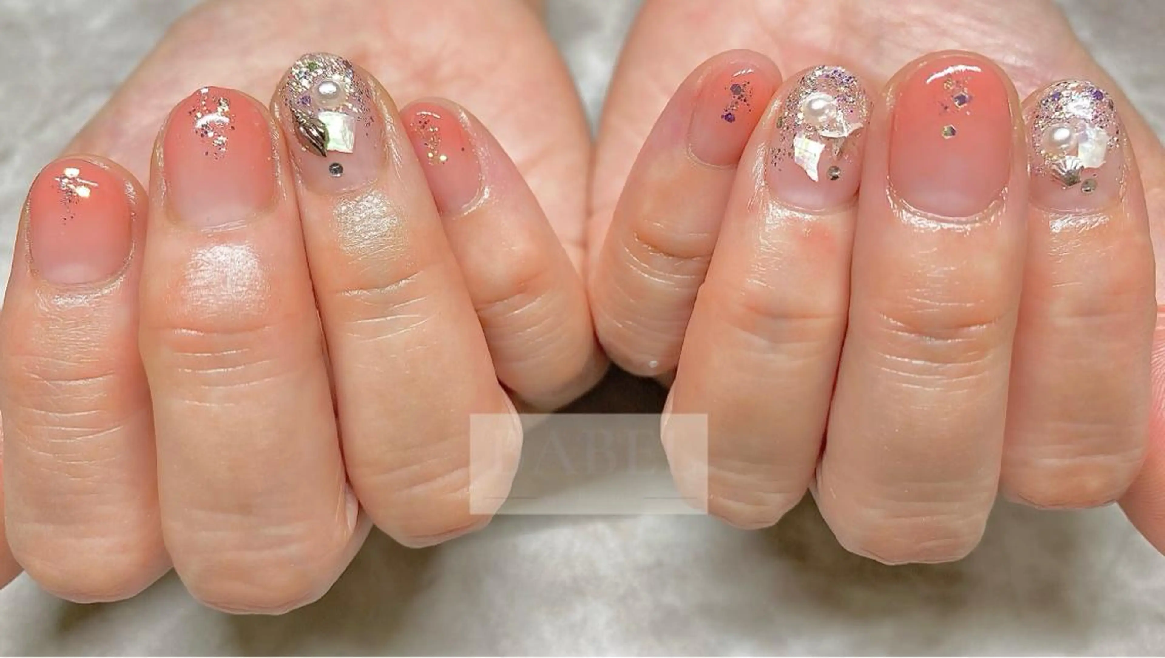 ネイル アートネイル ジェルネイル オフィスネイル ショートネイル ハンドネイル BABELバベル所属・江戸川橋✨BABEL 【バベル】大人可愛いのネイルデザイン