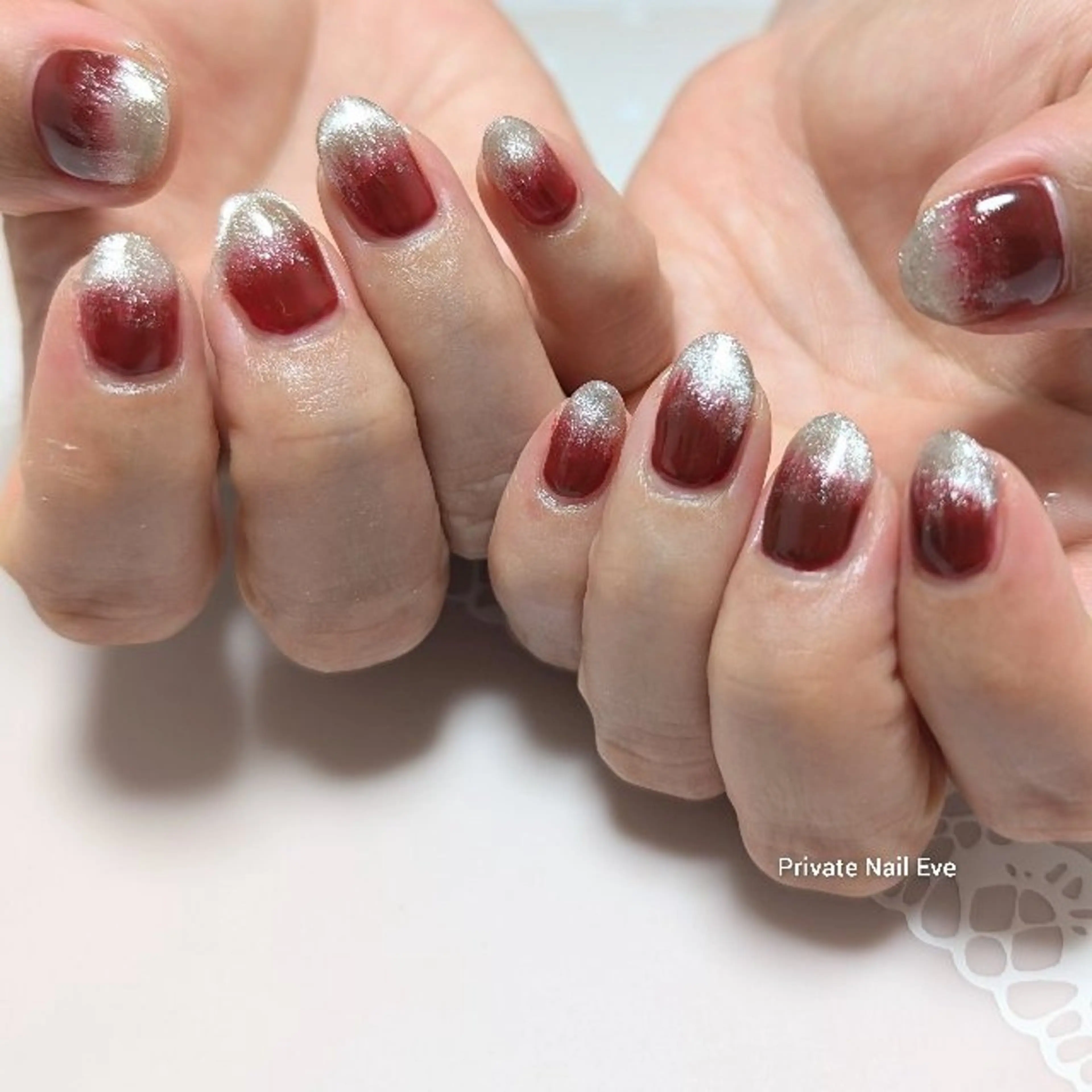 ネイル グラデーション マグネットネイル 持ち込み ハンドネイル ネイル junkoのネイルデザイン