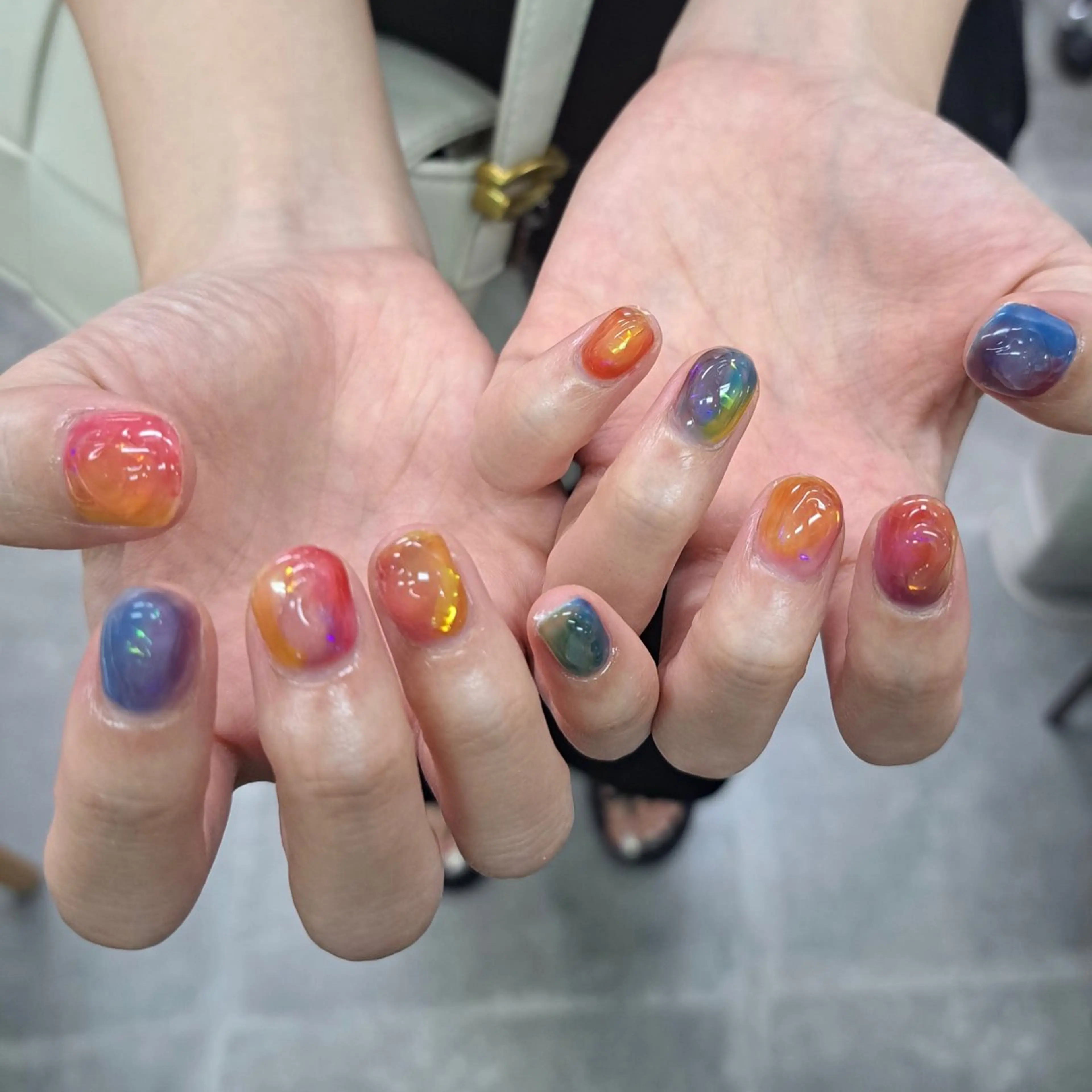 ネイル アートネイル ジェルネイル ニュアンスネイル スカルプネイル nailstudio eviz新宿店のネイルデザイン