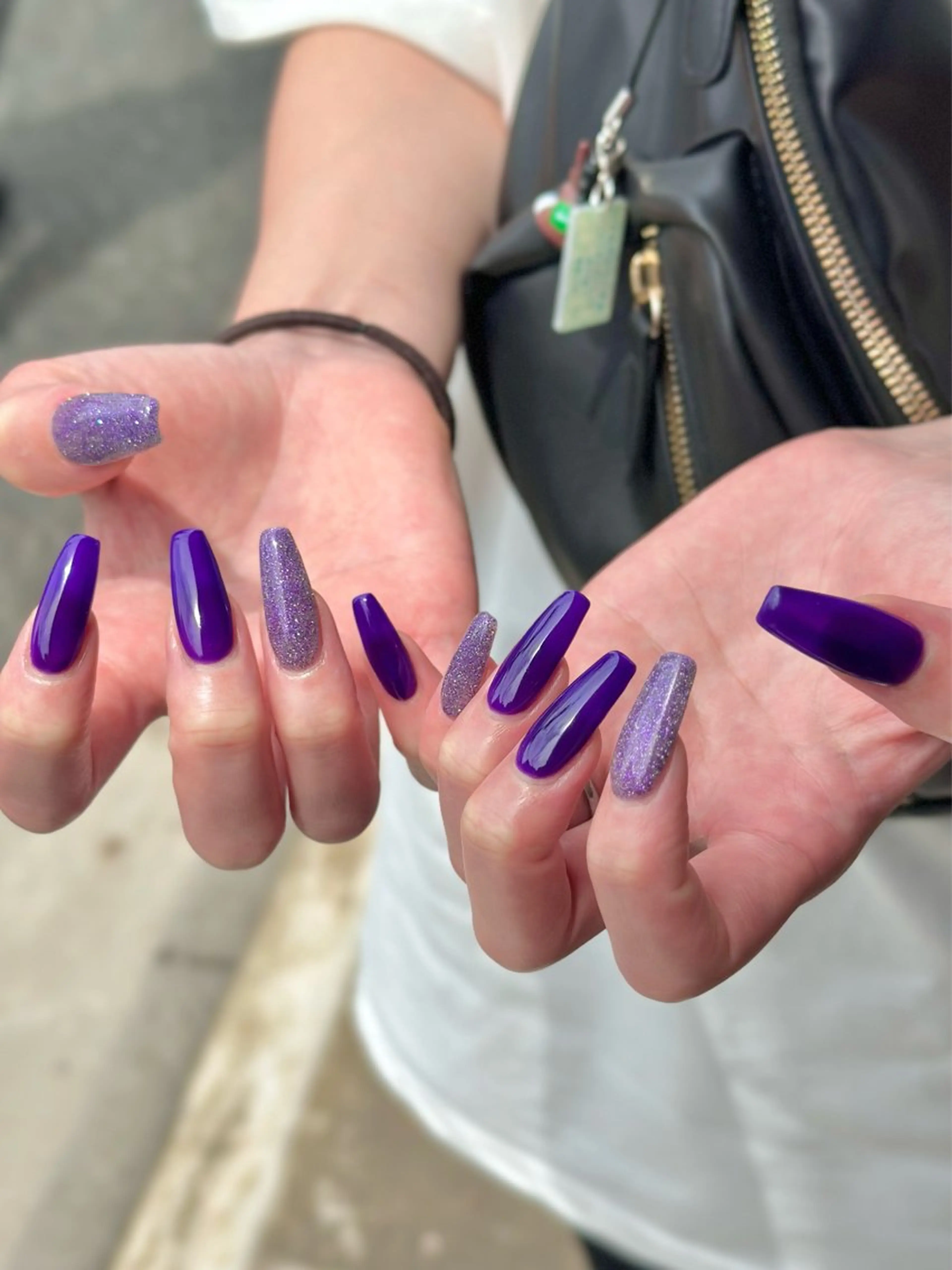 ネイル ラメ(グリッター) スカルプネイル ハンドネイル シモダ カスミ 🦀 @ksm_smdのネイルデザイン