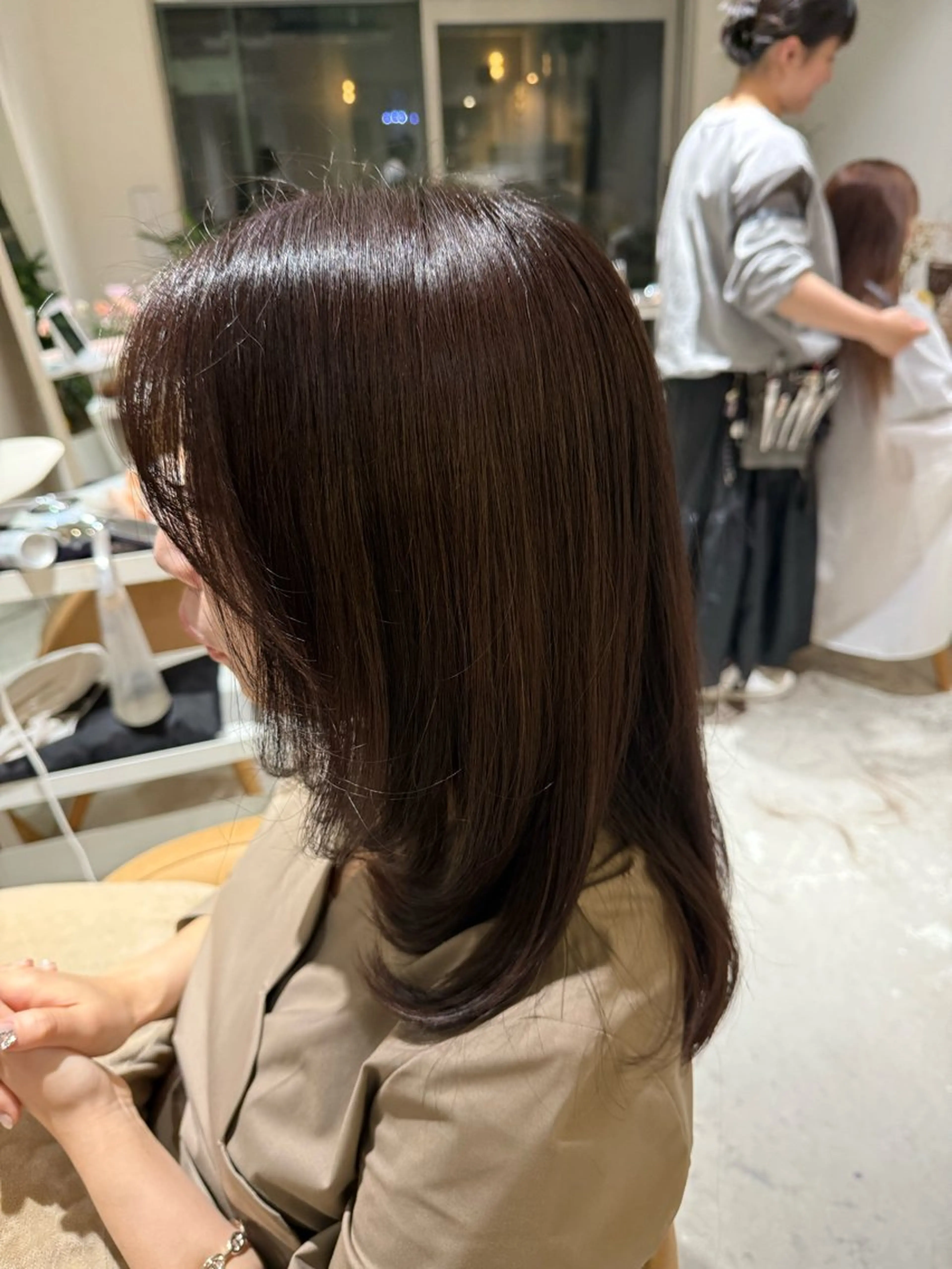 ミディアム カラー 🎀花屋併設サロン 荘司まゆり🎀‪‪のヘアスタイル