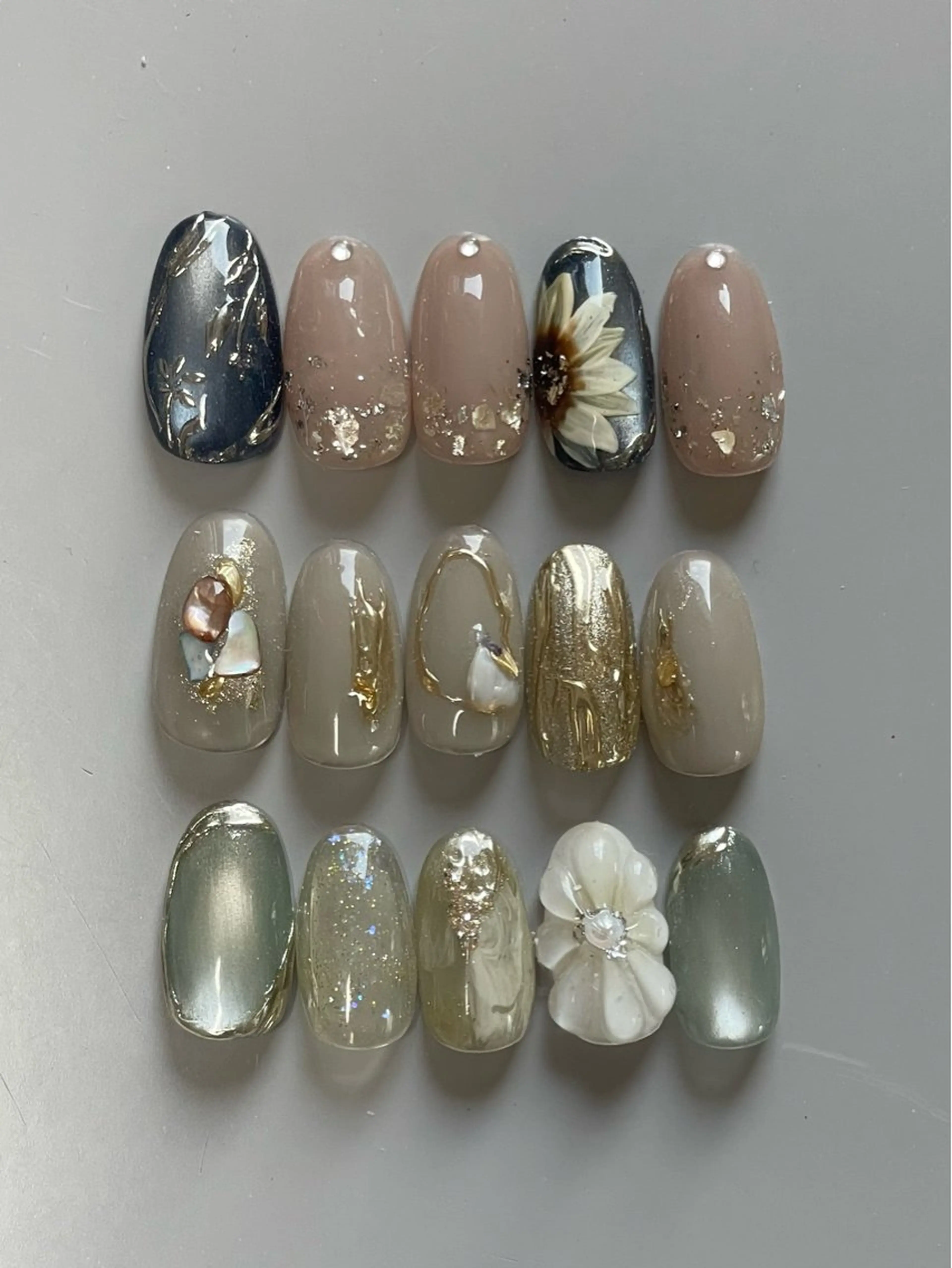 ネイル アートネイル 持ち込み ハンドネイル RISA joie nailのネイルデザイン