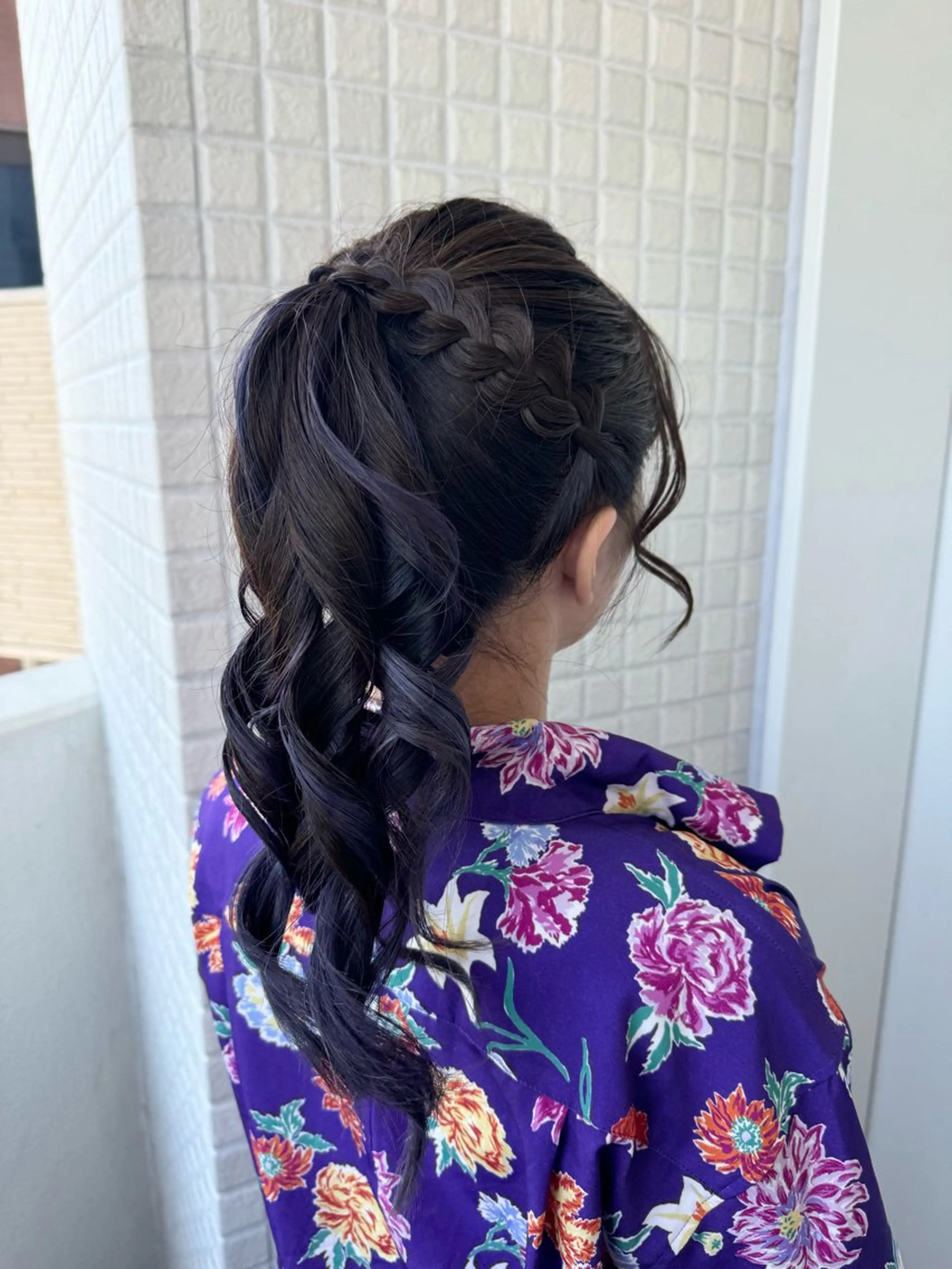 ロング ヘアアレンジ ヘアセット 縮毛矯正/艶髪カラー ヘアアレンジ/ひふみのヘアスタイル