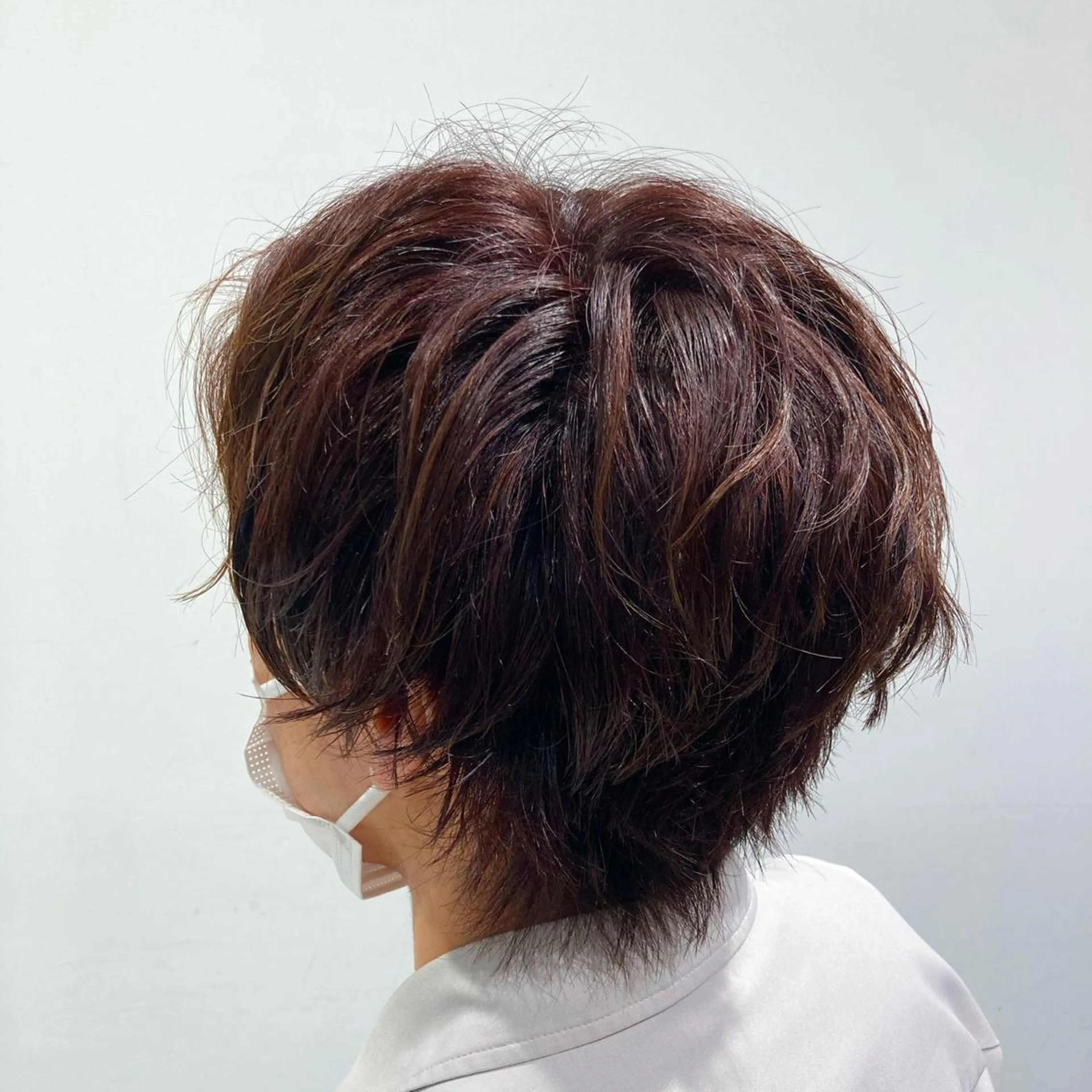 カラー パーマ メンズ 透明感カラー 板橋　島村美咲のヘアスタイル