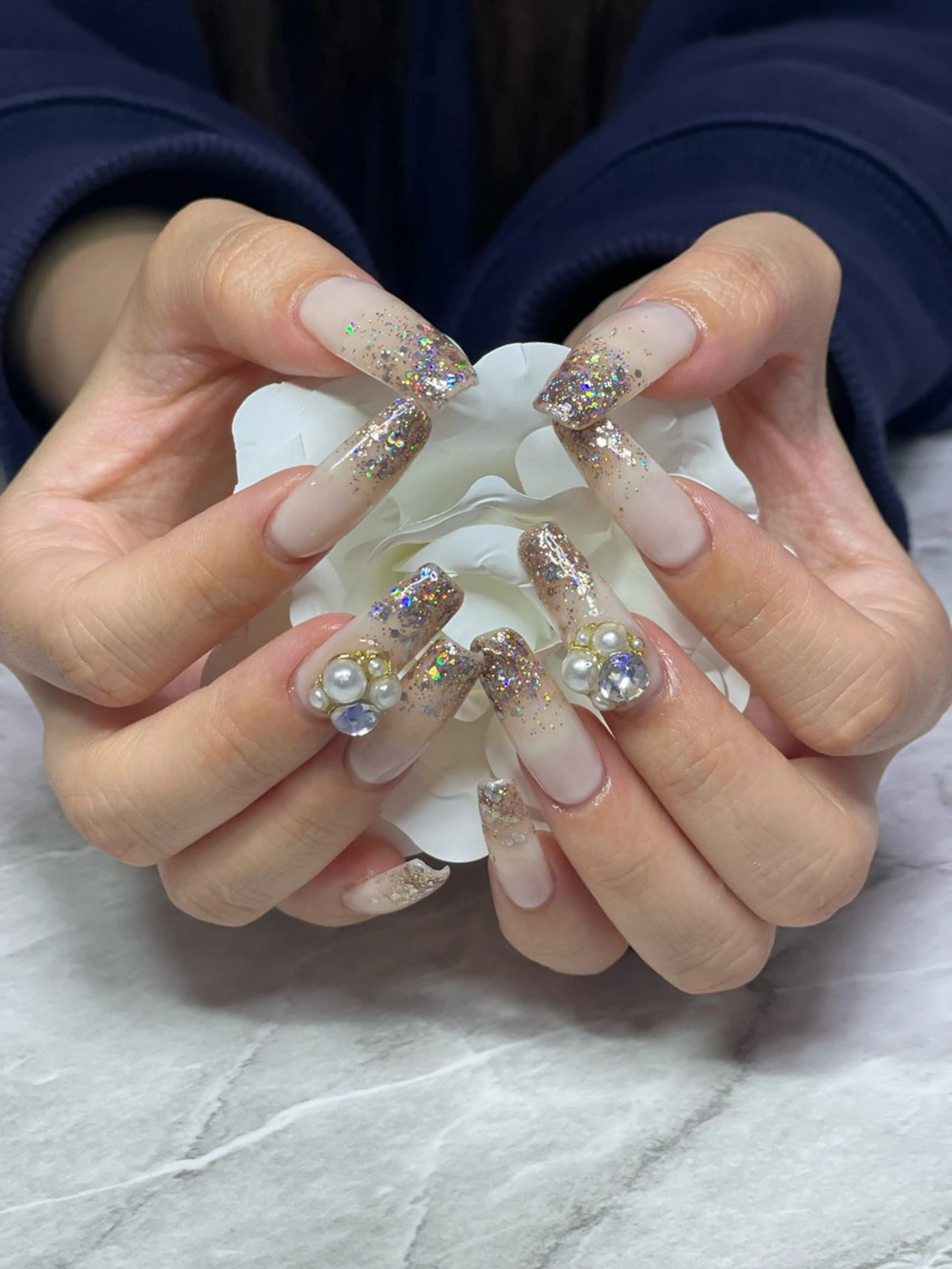 ネイル 長さ出し RUARI RISAのネイルデザイン