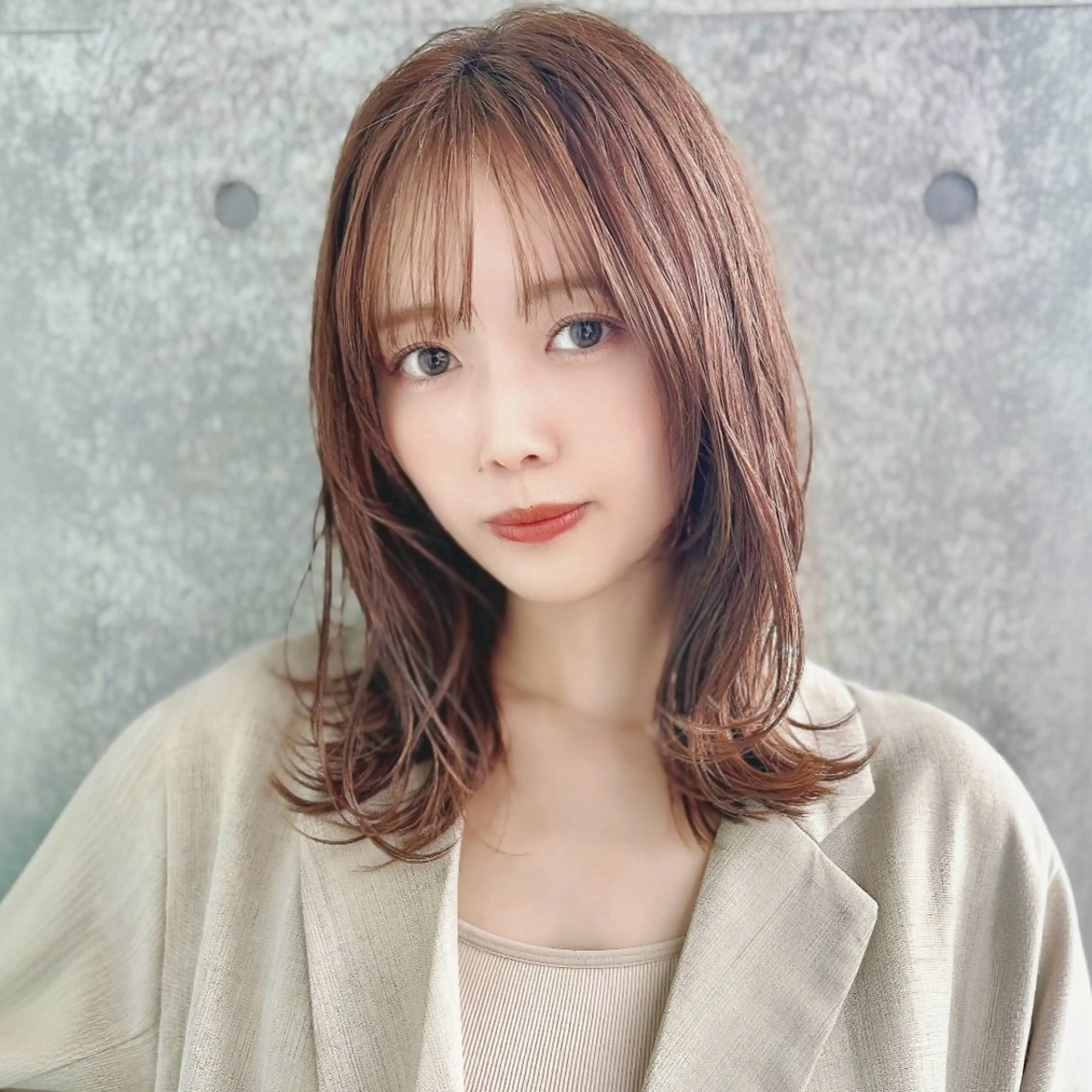 セミロング カラー カット ヘアカラー トリートメント Eri 🌿透明感カラーのヘアスタイル