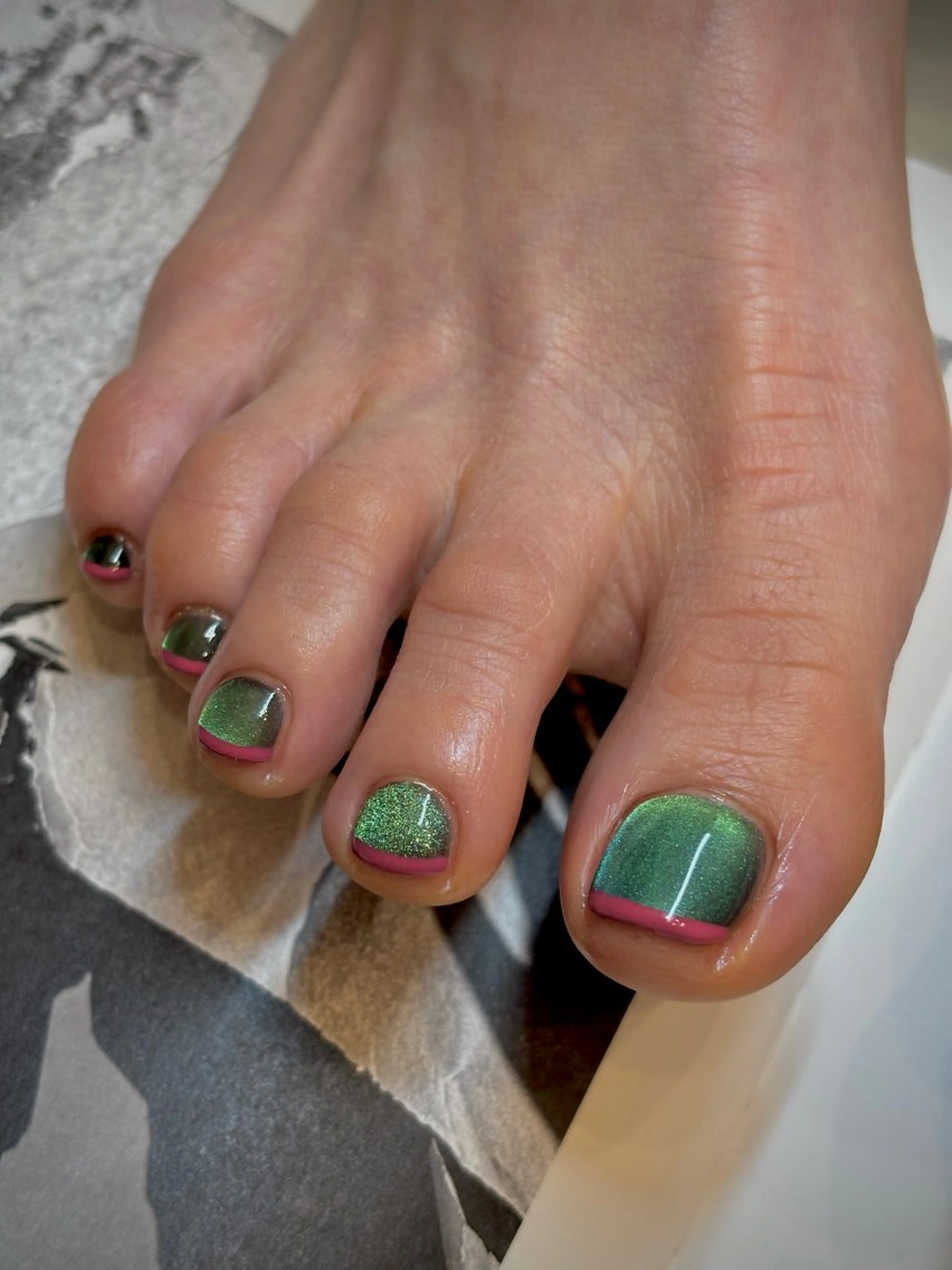 キッズ ネイル フットネイル illum hicariのネイルデザイン