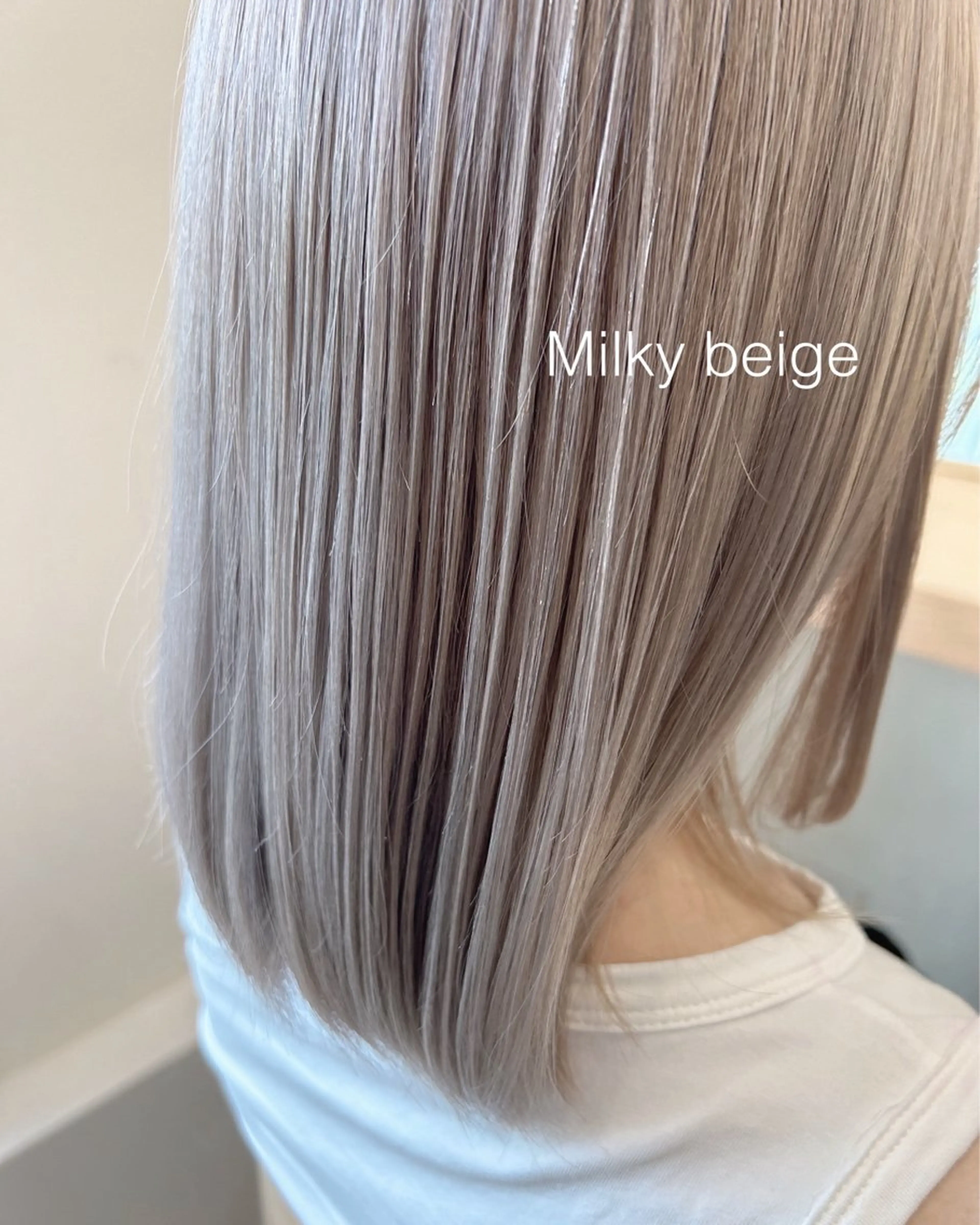 ミディアム ヘアカラー トリートメント 💛🤍U too e’s 鎌倉🧸のヘアスタイル