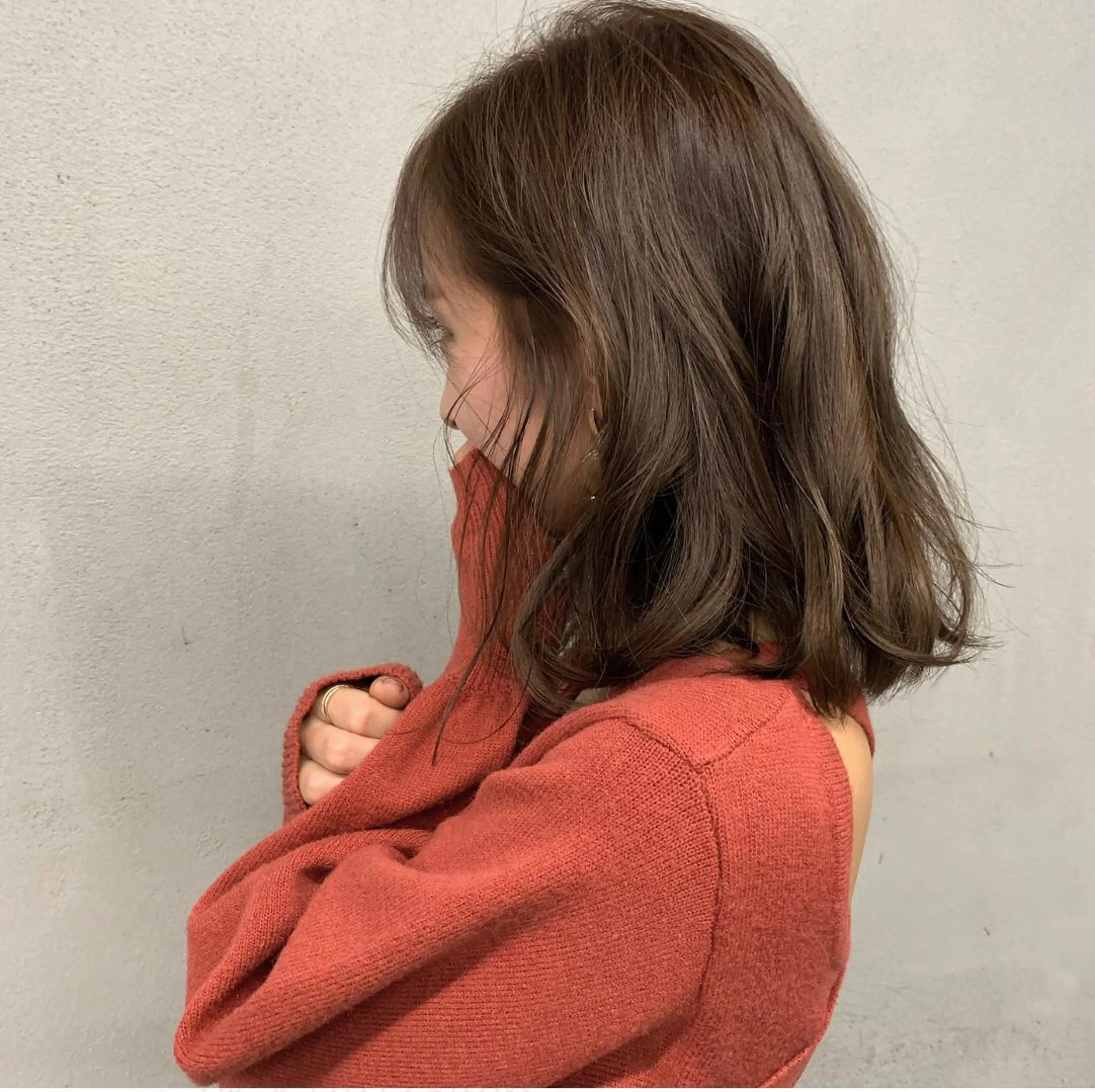 ミディアム カラー パーマ ヘアアレンジ メンズ キッズ ネイル マツエク・マツパ ブラウンカラー カラーマツエク 似合わせカット ブラウン カット ヘアカラー #tag 稗田綾加のヘアスタイル