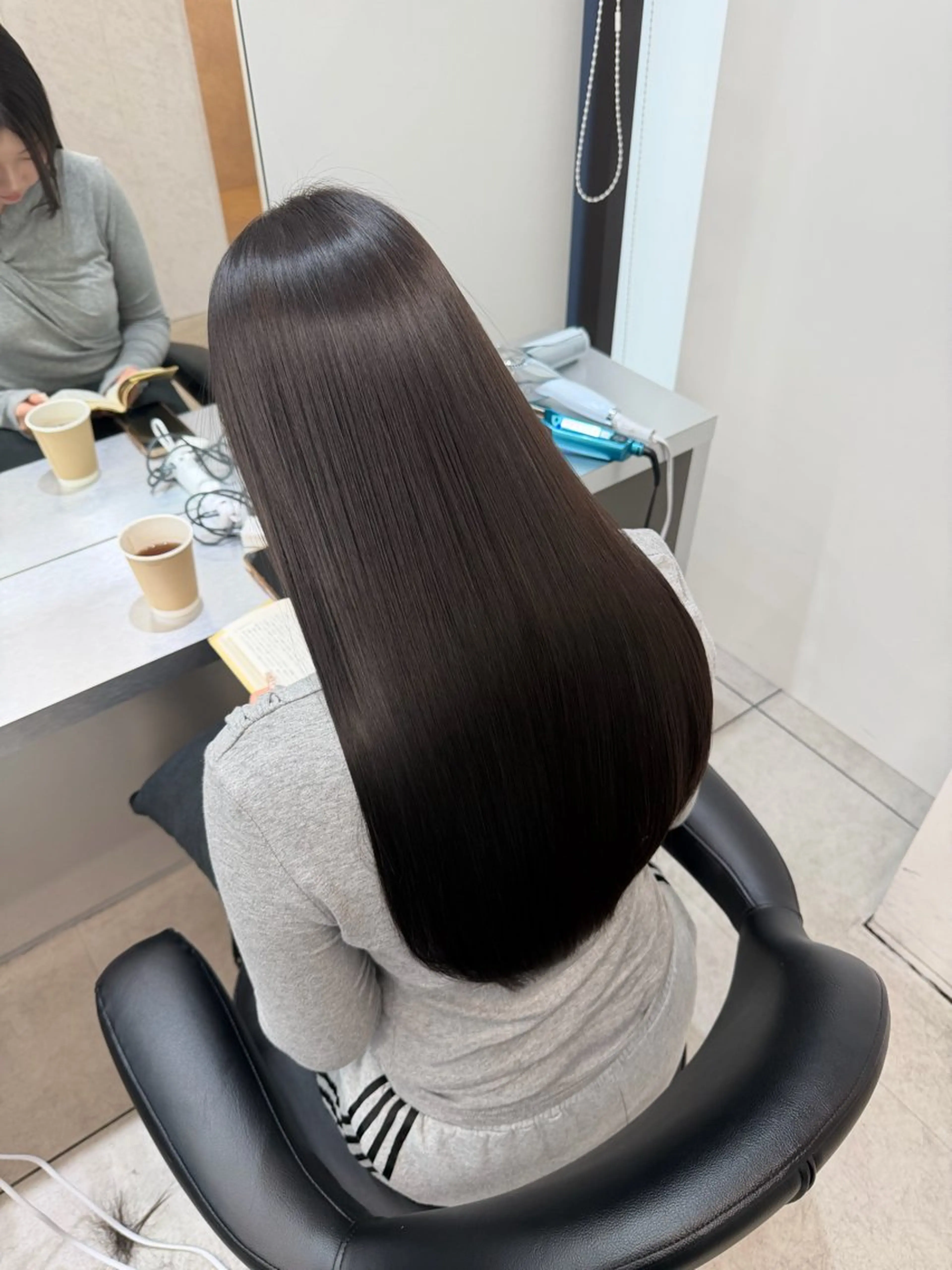 ロング カット 縮毛矯正 トリートメント 艶髪/縮毛矯正/ Core mikuaのヘアスタイル