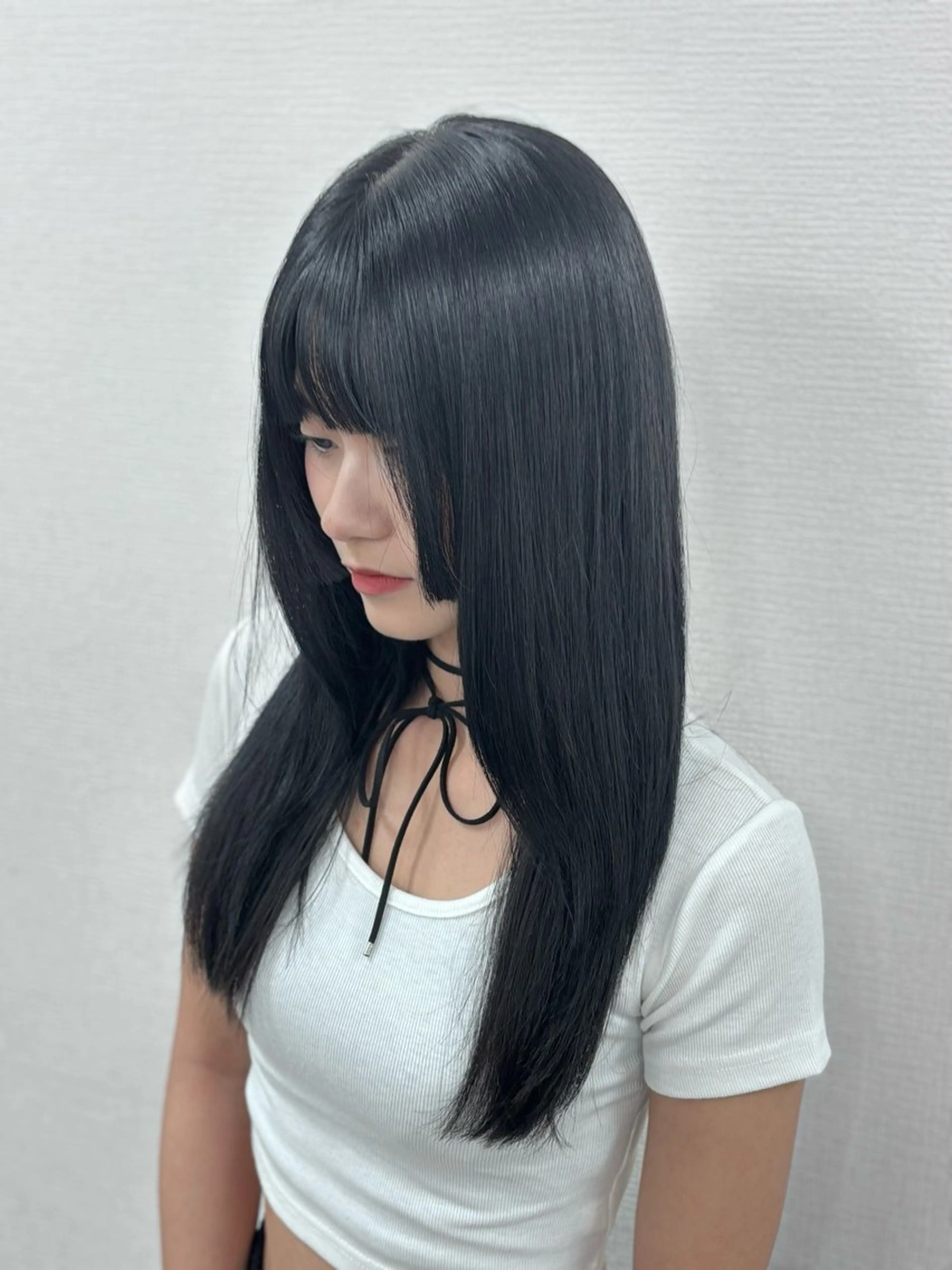 ロング カラー ヘアカラー 韓国風暗髪ヘア🤍 🫧MIREIのヘアスタイル