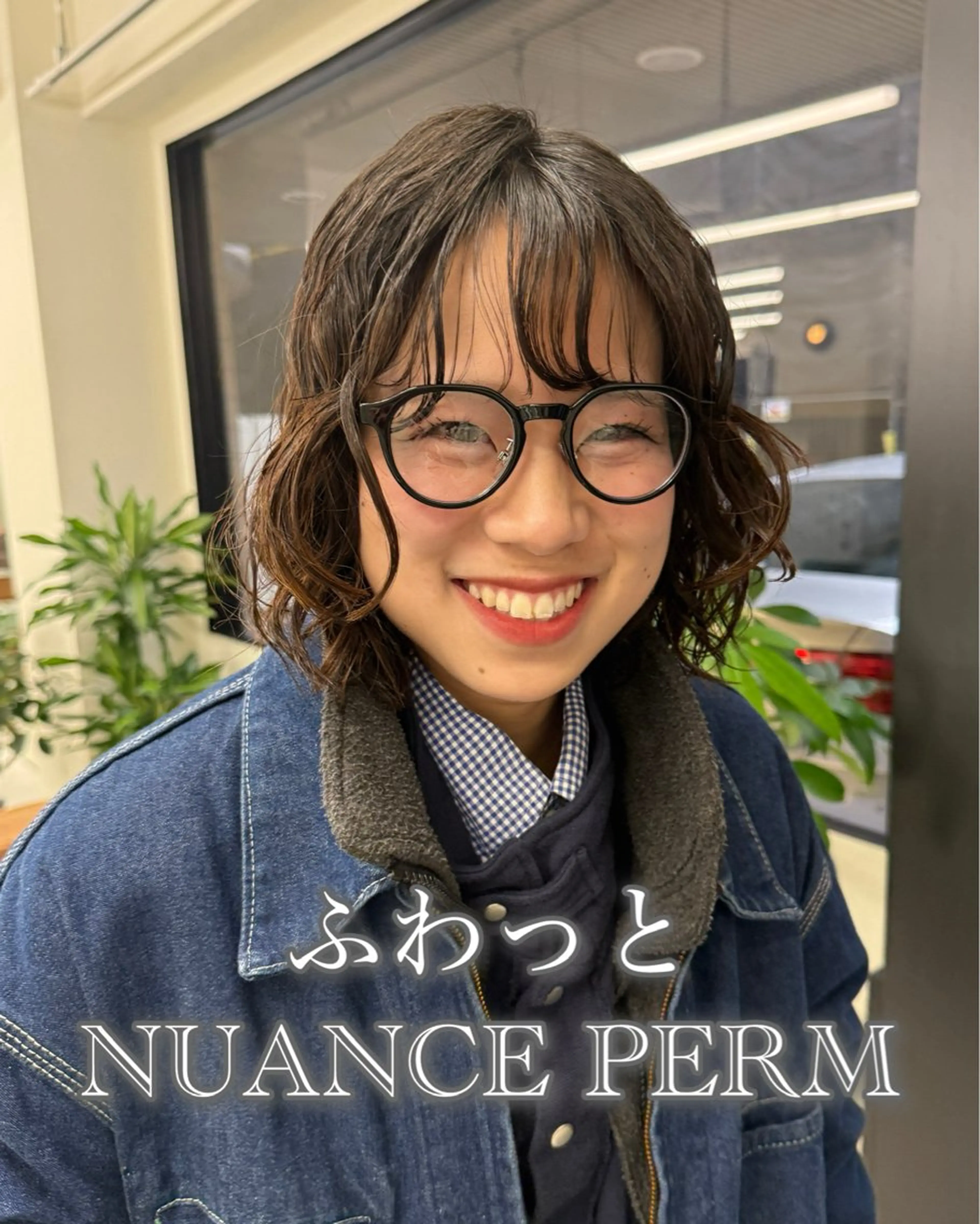 ミディアム カラー パーマ カット パーマ 表参道/髪質改善・ 透明感 colorのヘアスタイル