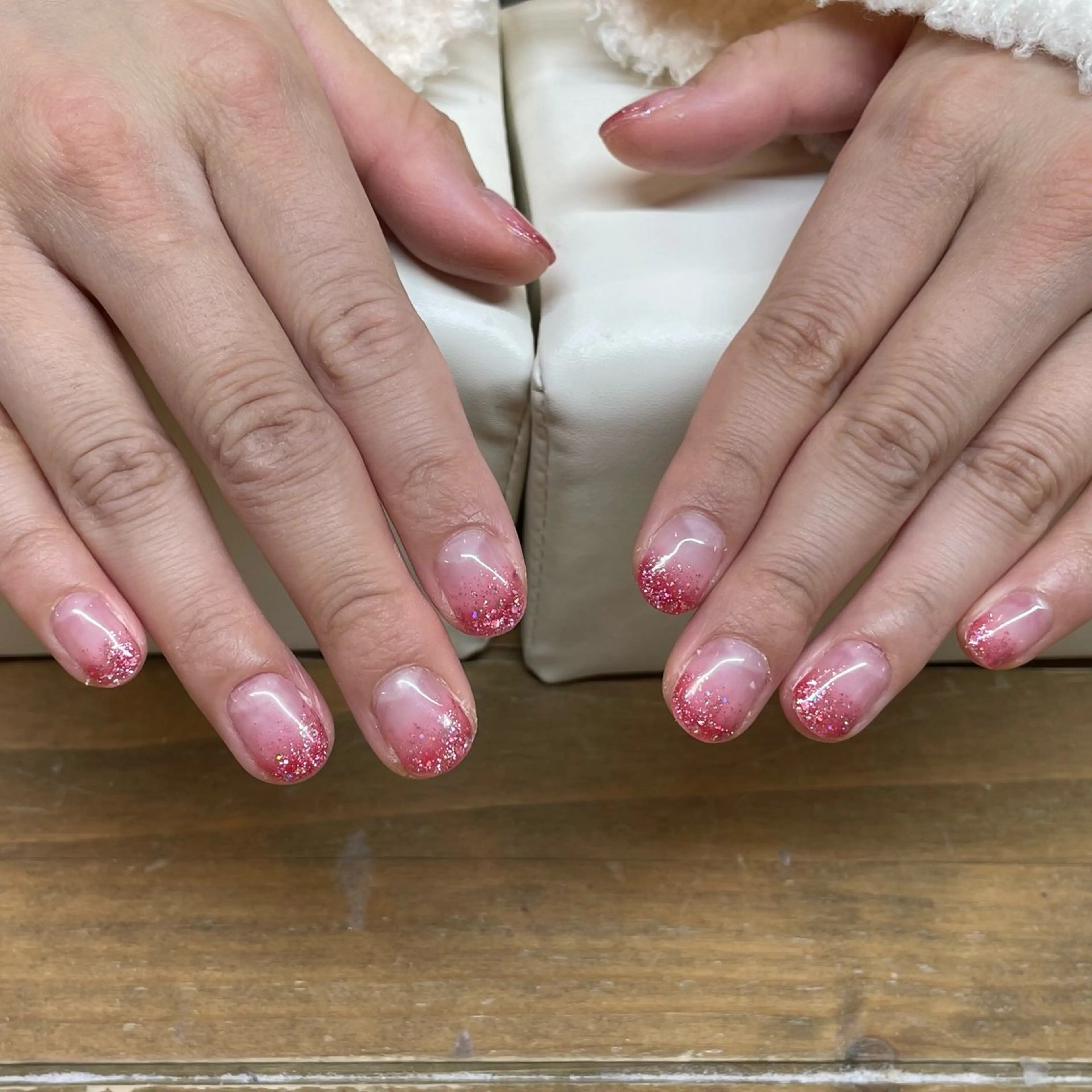 ラメグラデーション(オフ有)の写真