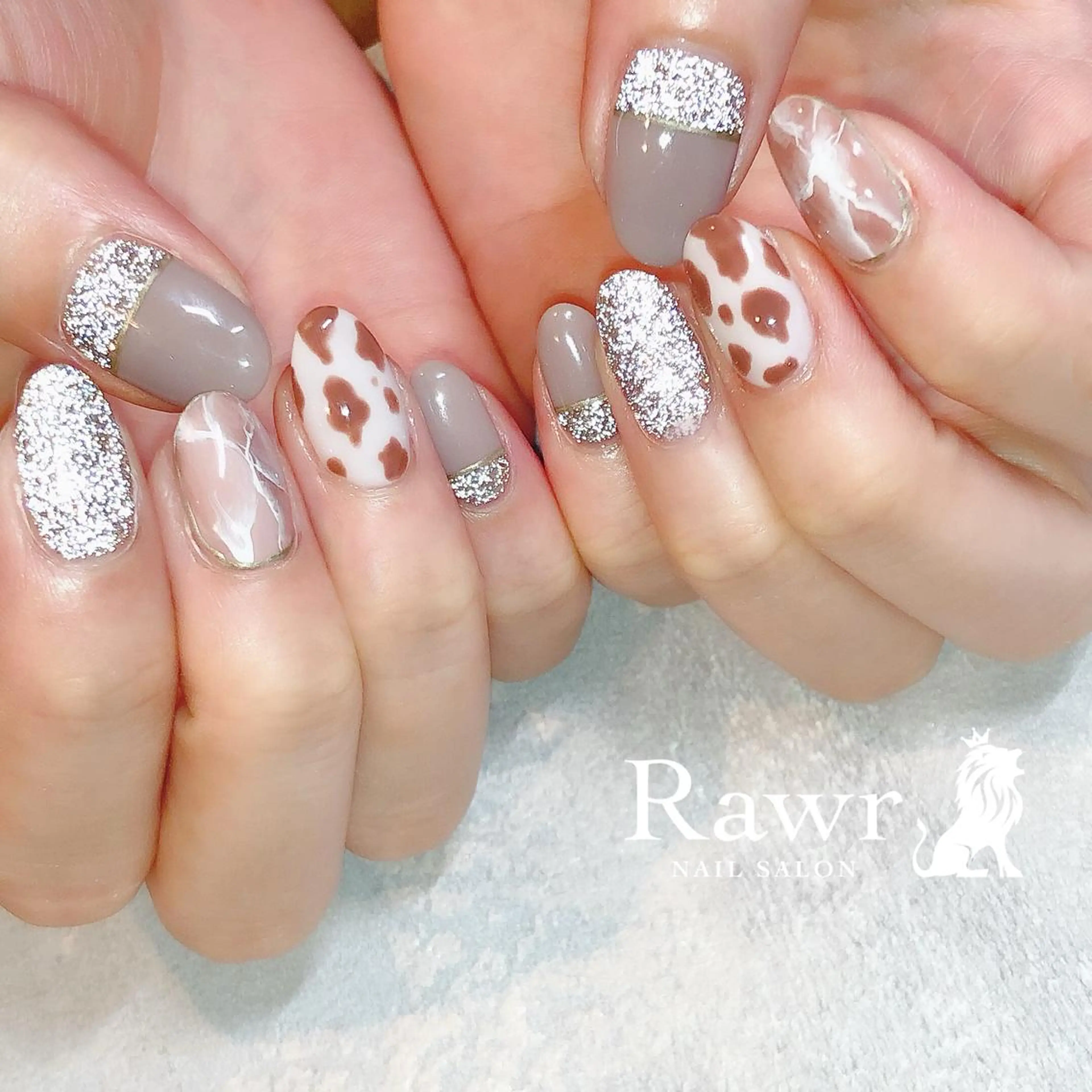 ネイル ハンドネイル Rawr / saoriのネイルデザイン