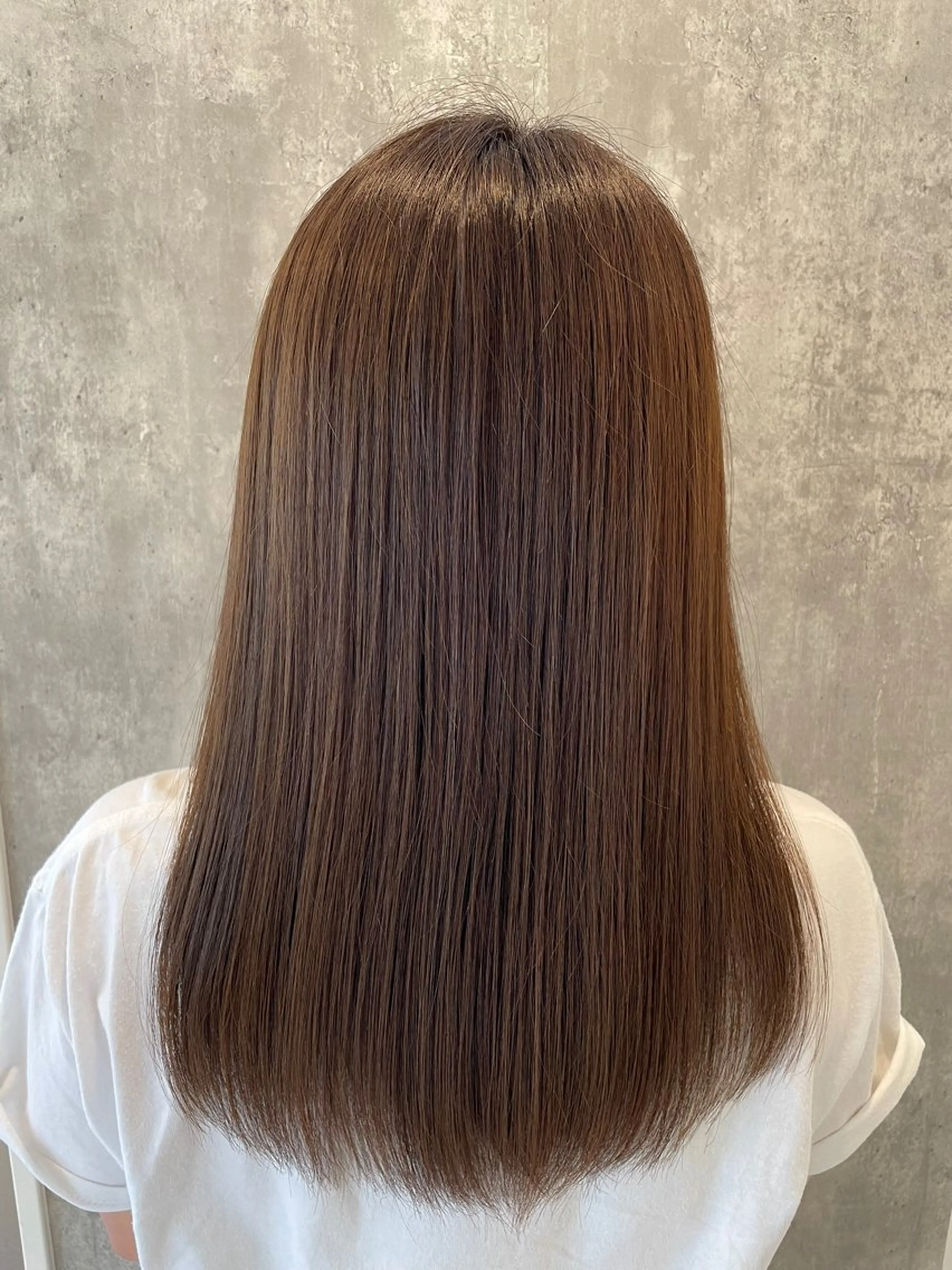 セミロング カラー ベージュカラー ブリーチ ブリーチなしカラー ヘアカラー 白髪ぼかしデザイン ハイライト/宮本純登のヘアスタイル