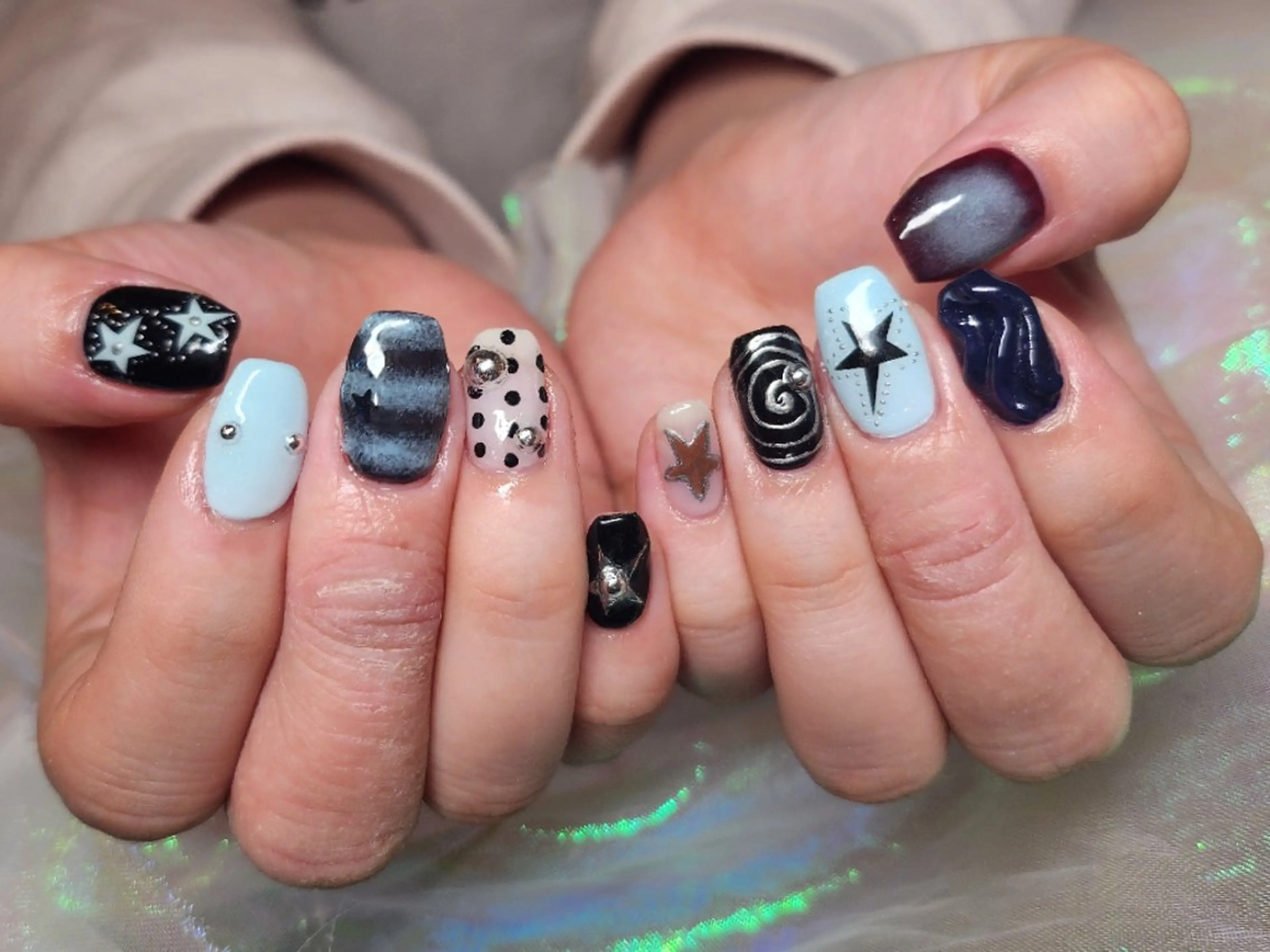 ネイル ハンドネイル 💜bora .のネイルデザイン