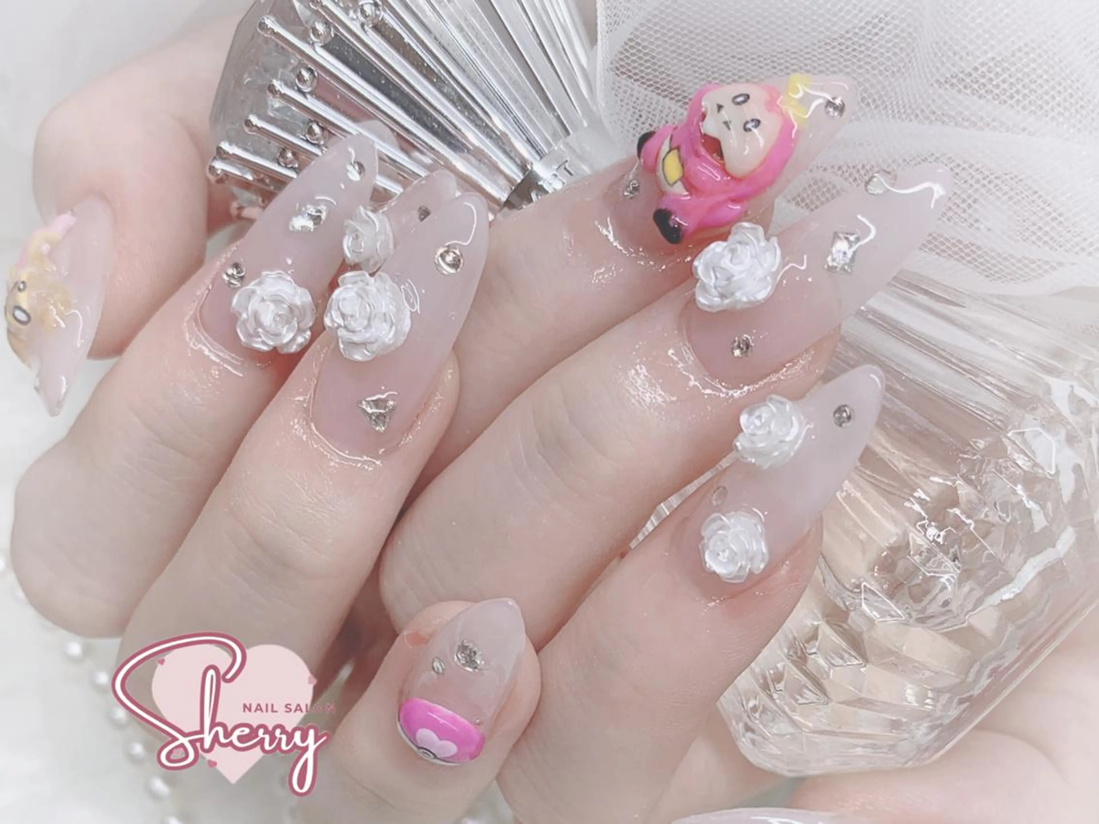 ネイル アートネイル チークネイル フットネイル ジェルネイル キラキラネイル moe自宅ネイルサロン所属・萌 自宅ネイルサロンのネイルデザイン