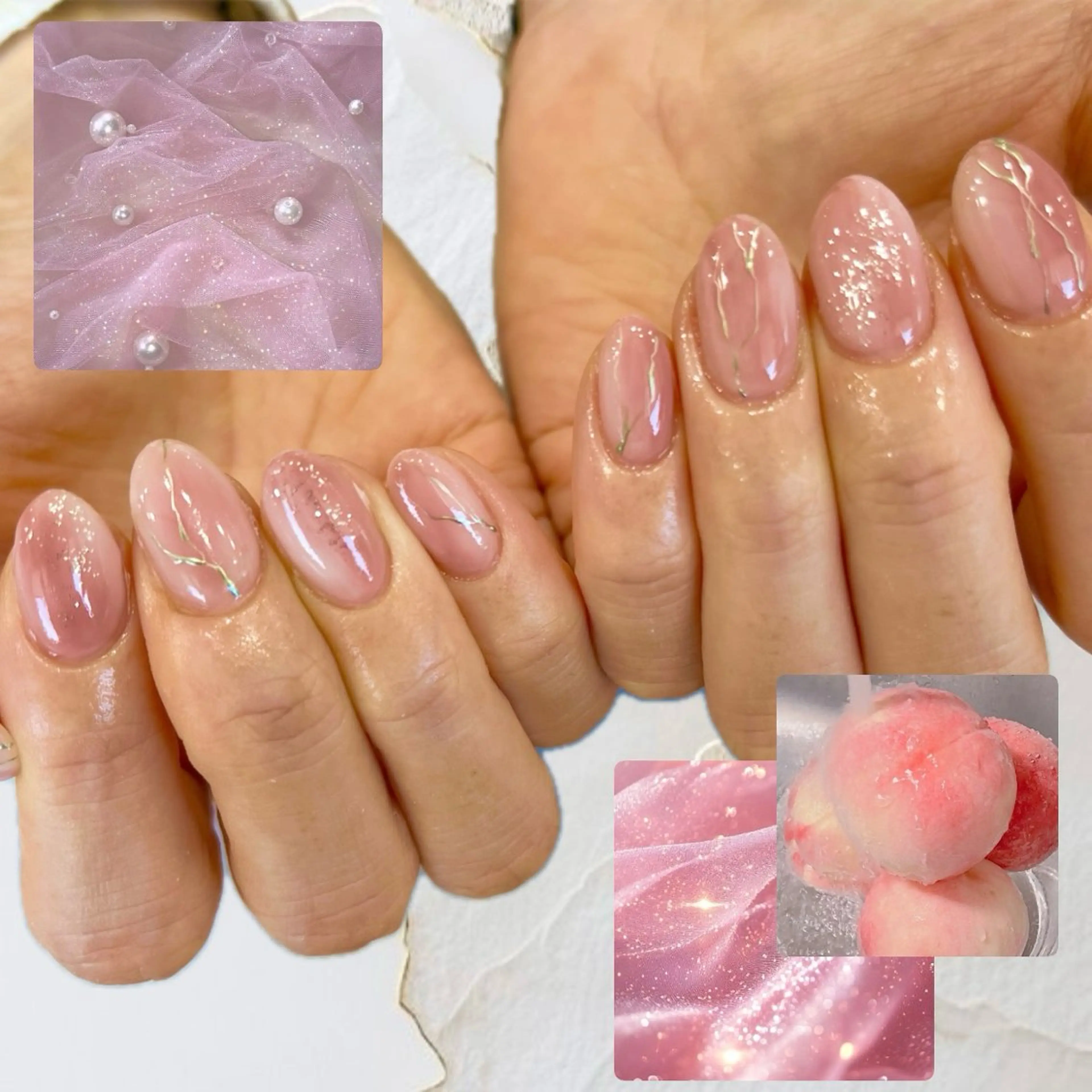 ネイル ニュアンスネイル オフィスネイル シンプルネイル ハンドネイル 阿部 ほのかのネイルデザイン