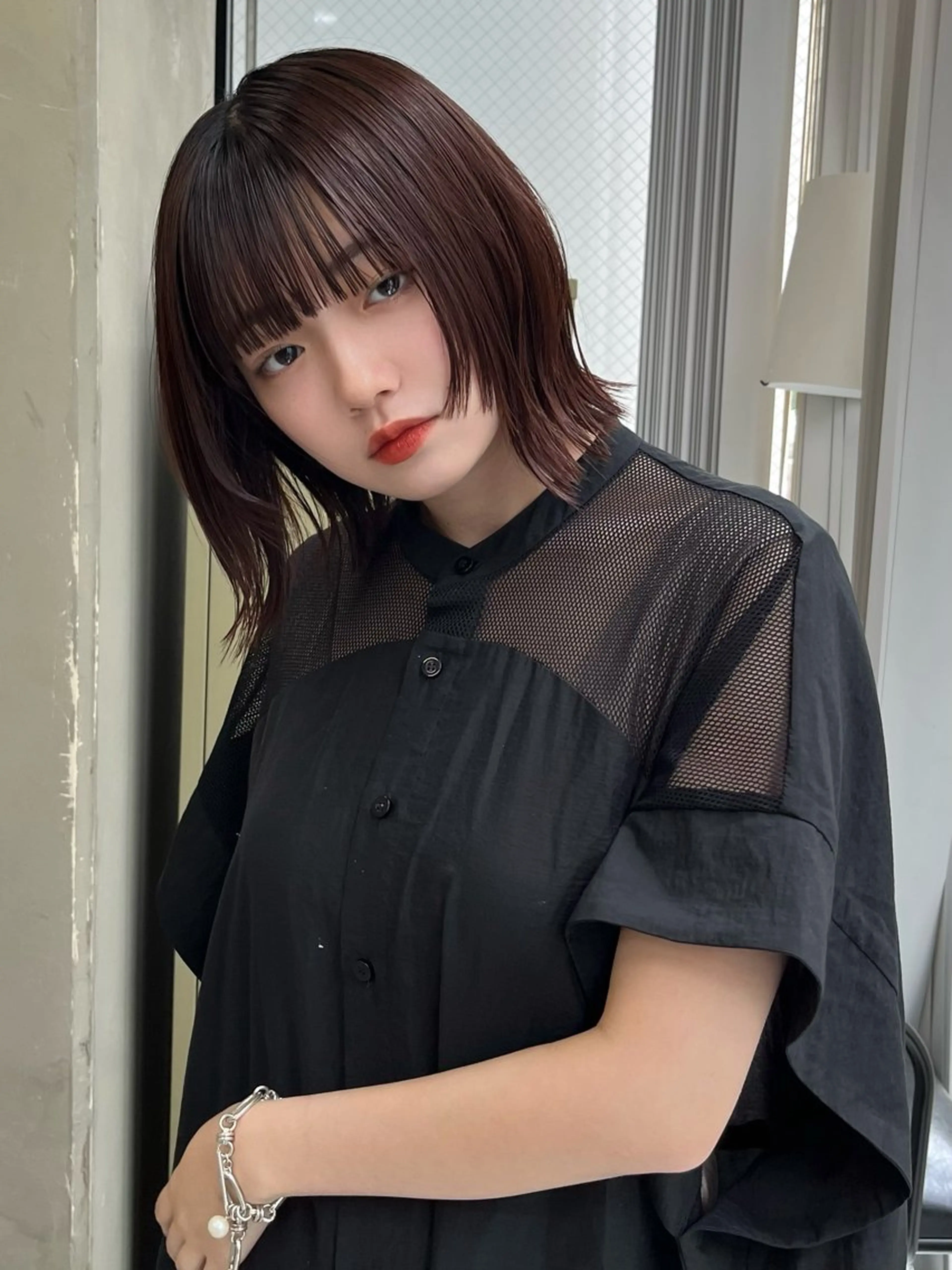 ミディアム カット ヘアカラー トリートメント ウルフ/レイヤー ⚡️ITSUKU⚡️のヘアスタイル