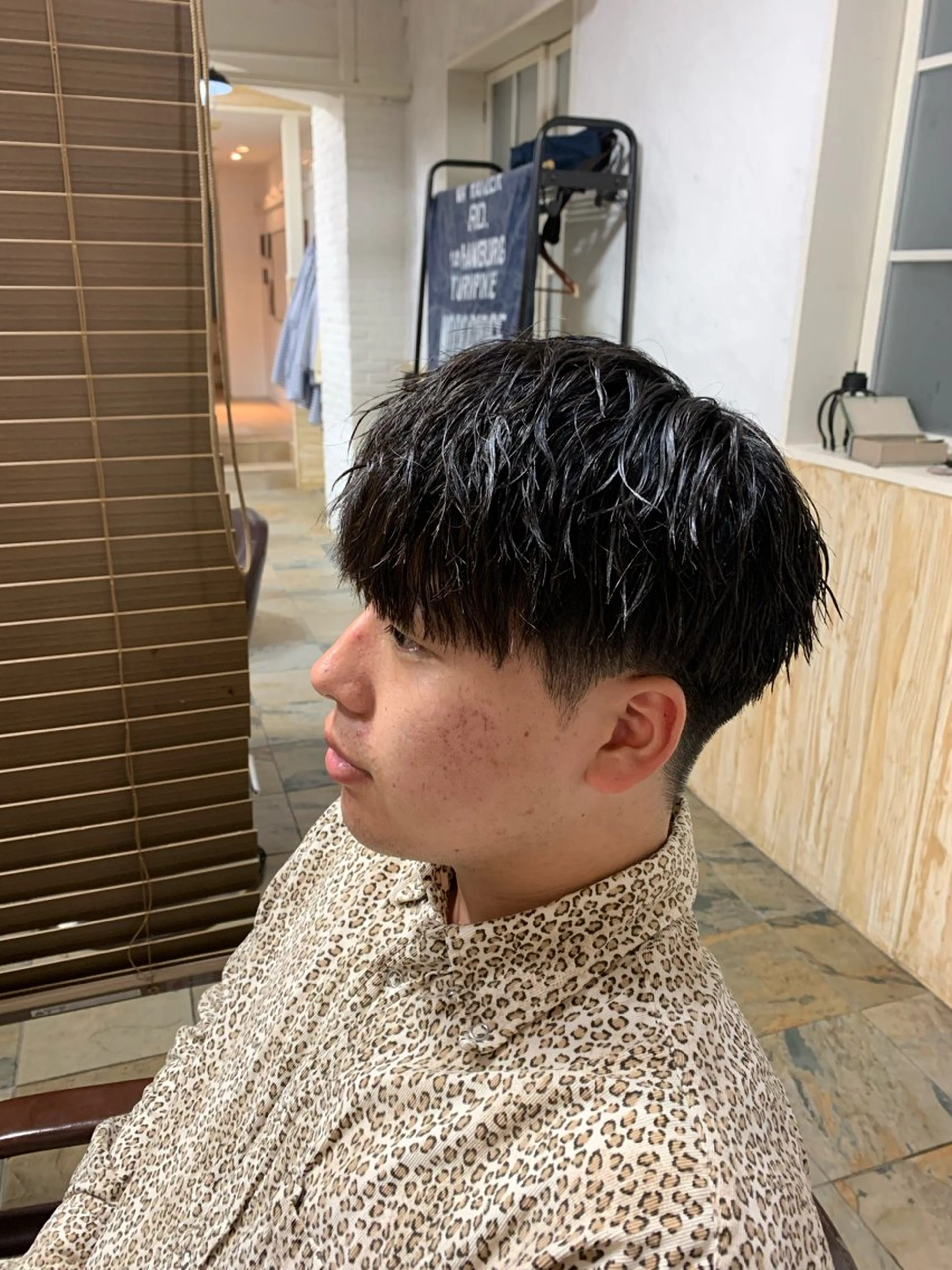 ショート メンズ マッシュ フェードカット/メン ズパーマ/森巧真のヘアスタイル