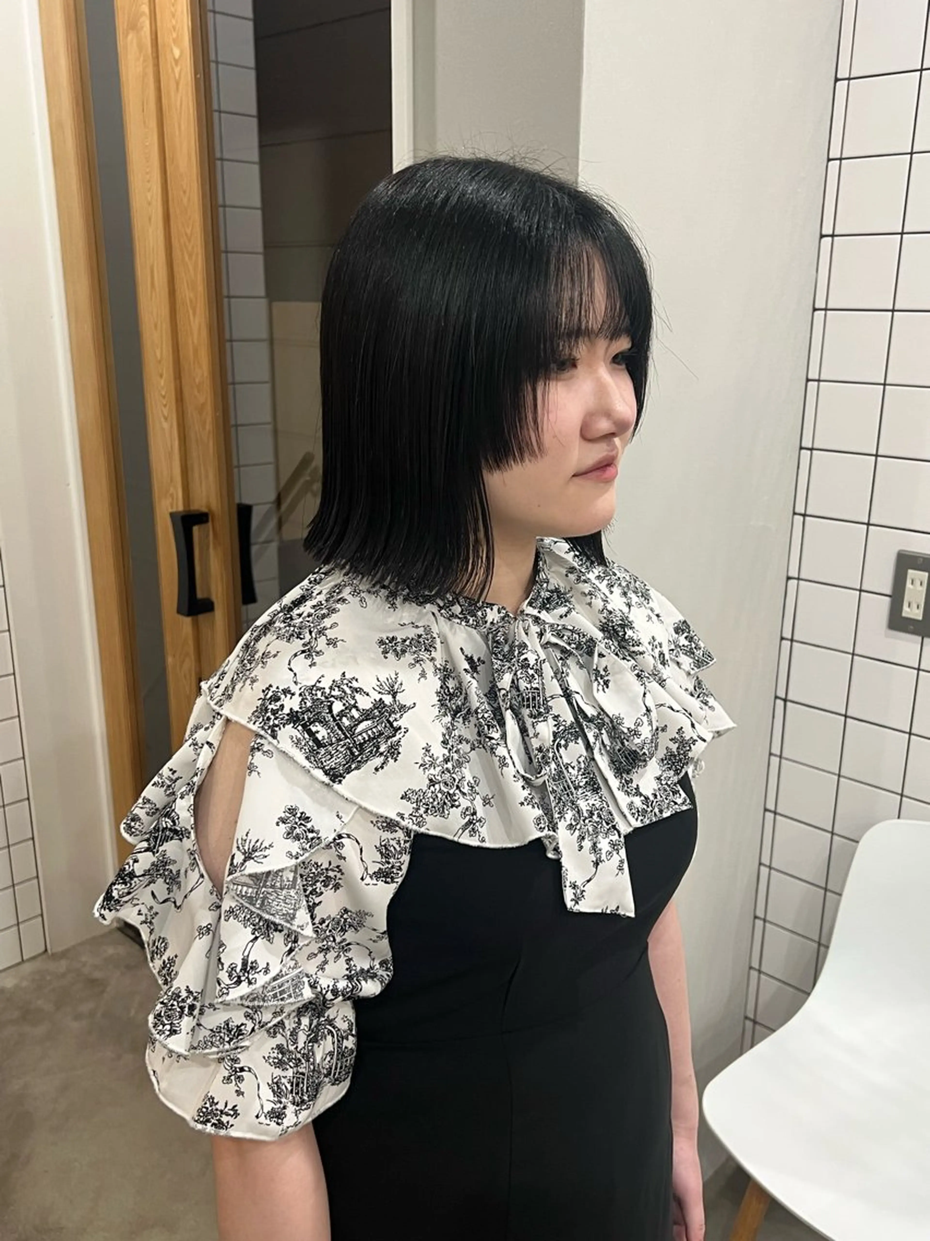 ミディアム ボブ 姫カット 外ハネヘア Rondo.Hair所属・西山 幸奈のヘアスタイル