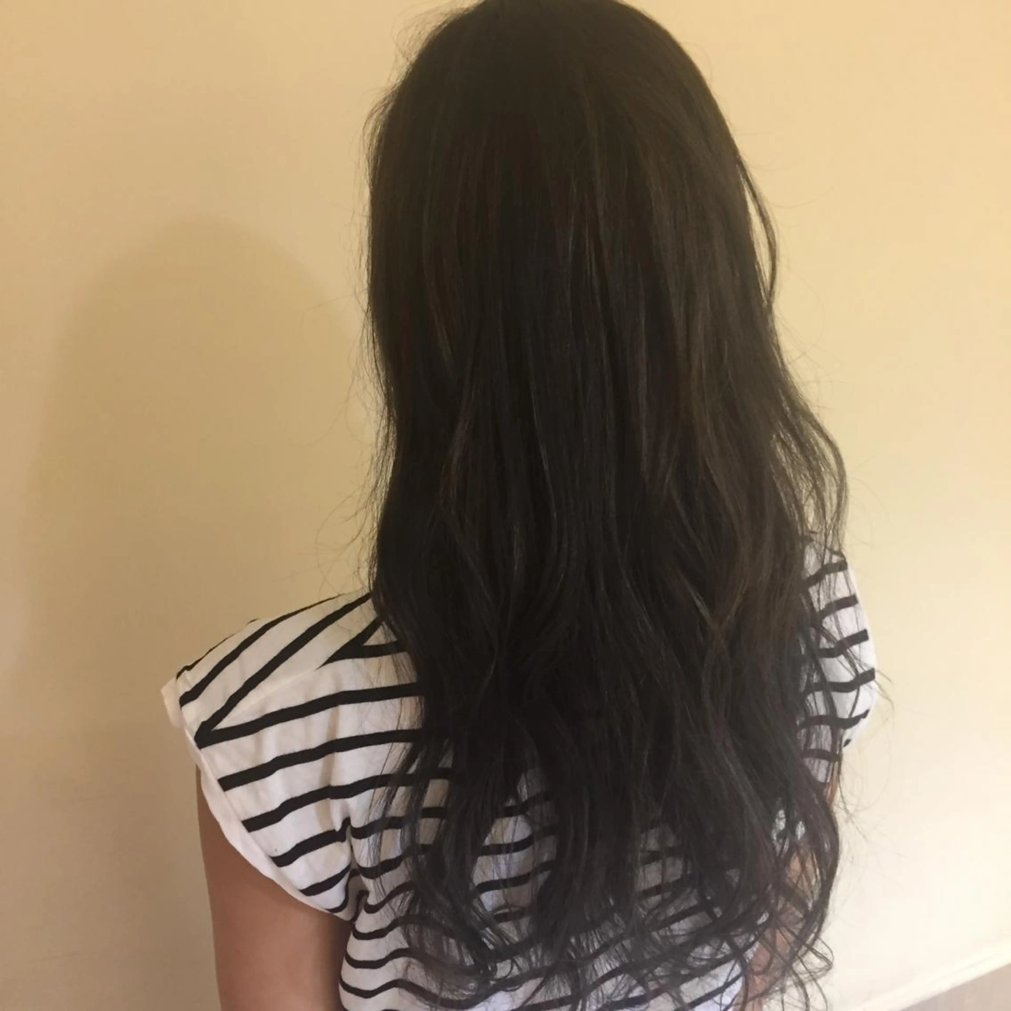 ロング カラー アッシュ ダークアッシュ ハイライトカラー ハイライト 加藤 綾華のヘアスタイル