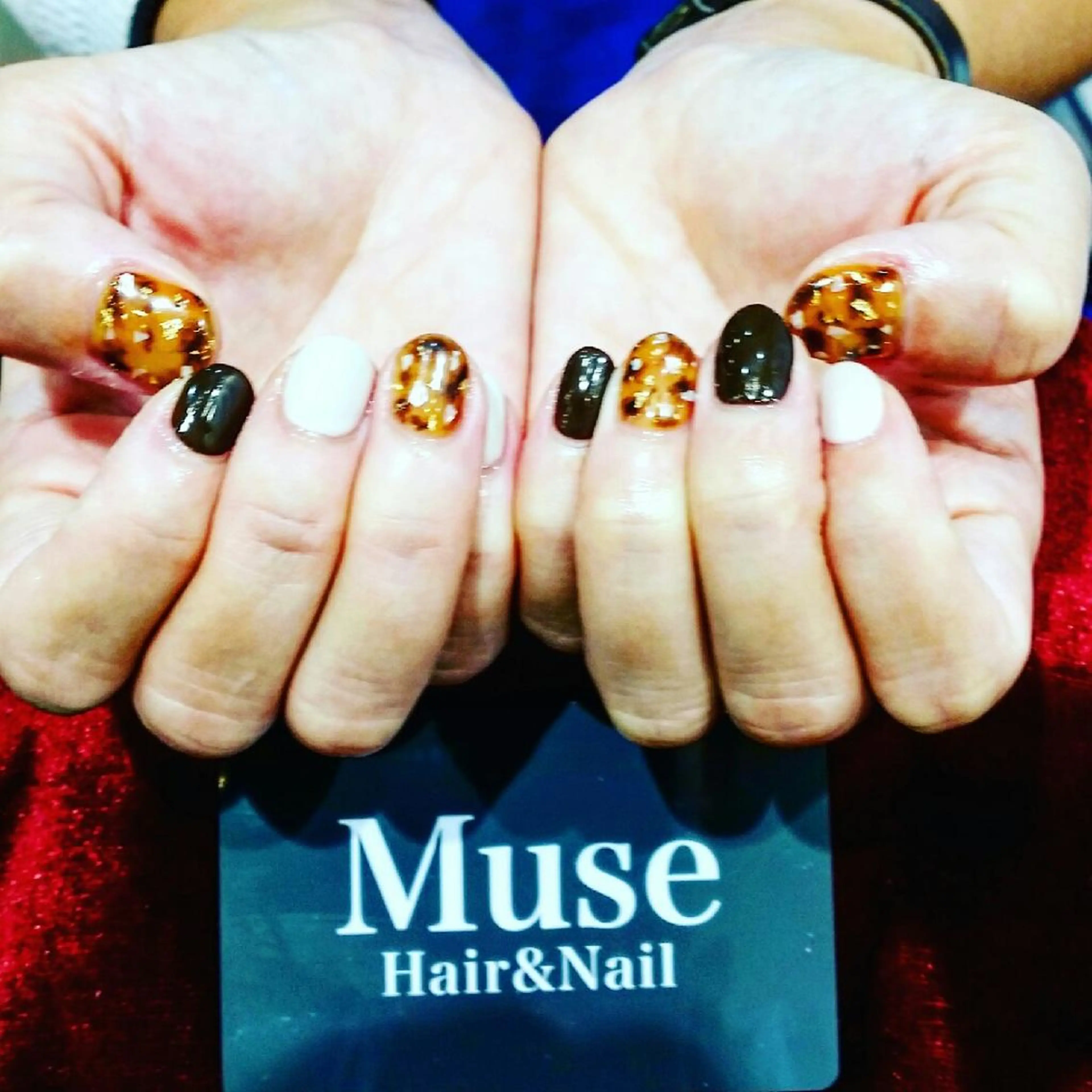 ネイル べっ甲ネイル Hair&Nail MUSE 新浦安所属・井関 美幸のネイルデザイン