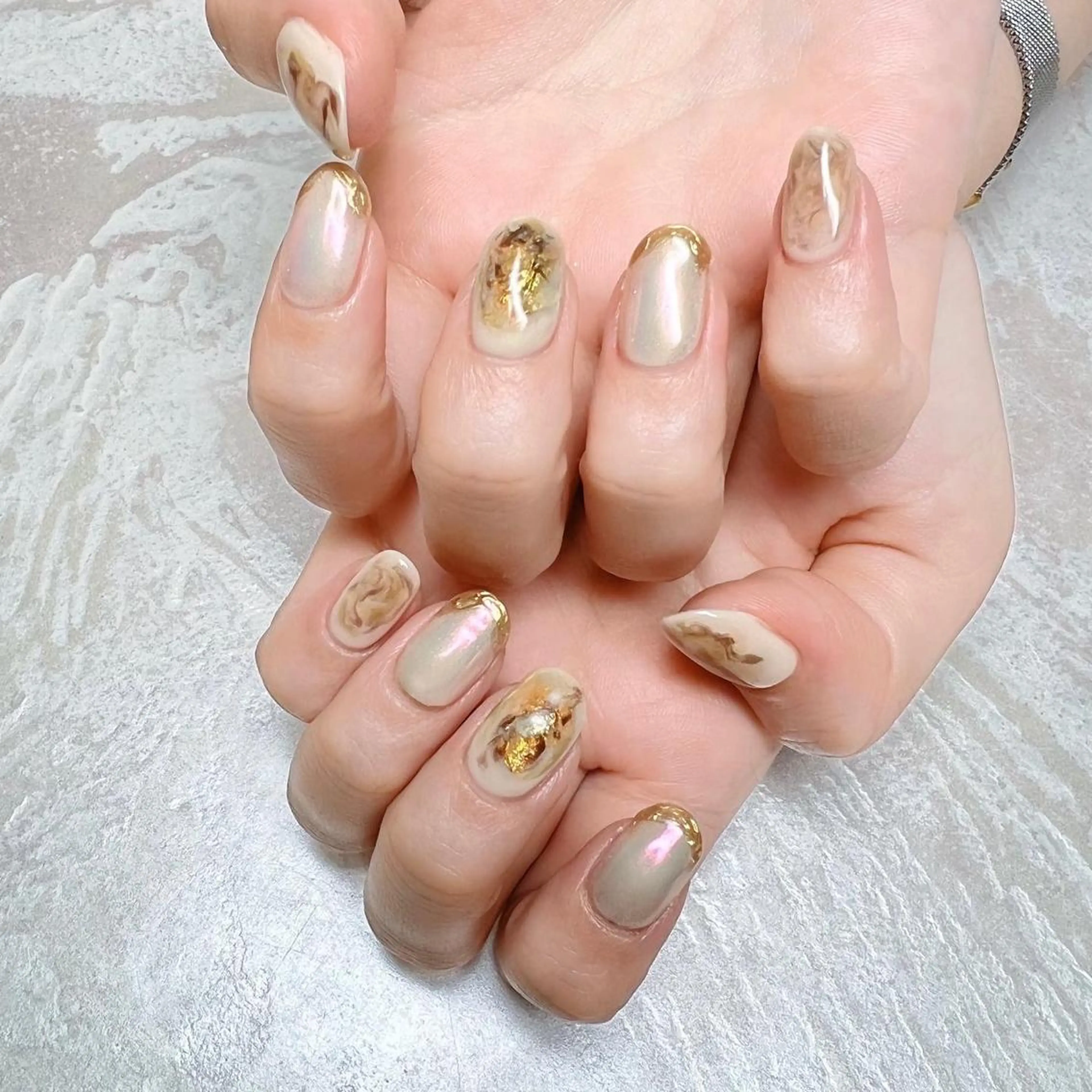 ネイル ニュアンスネイル ショートネイル gemickle nailのネイルデザイン