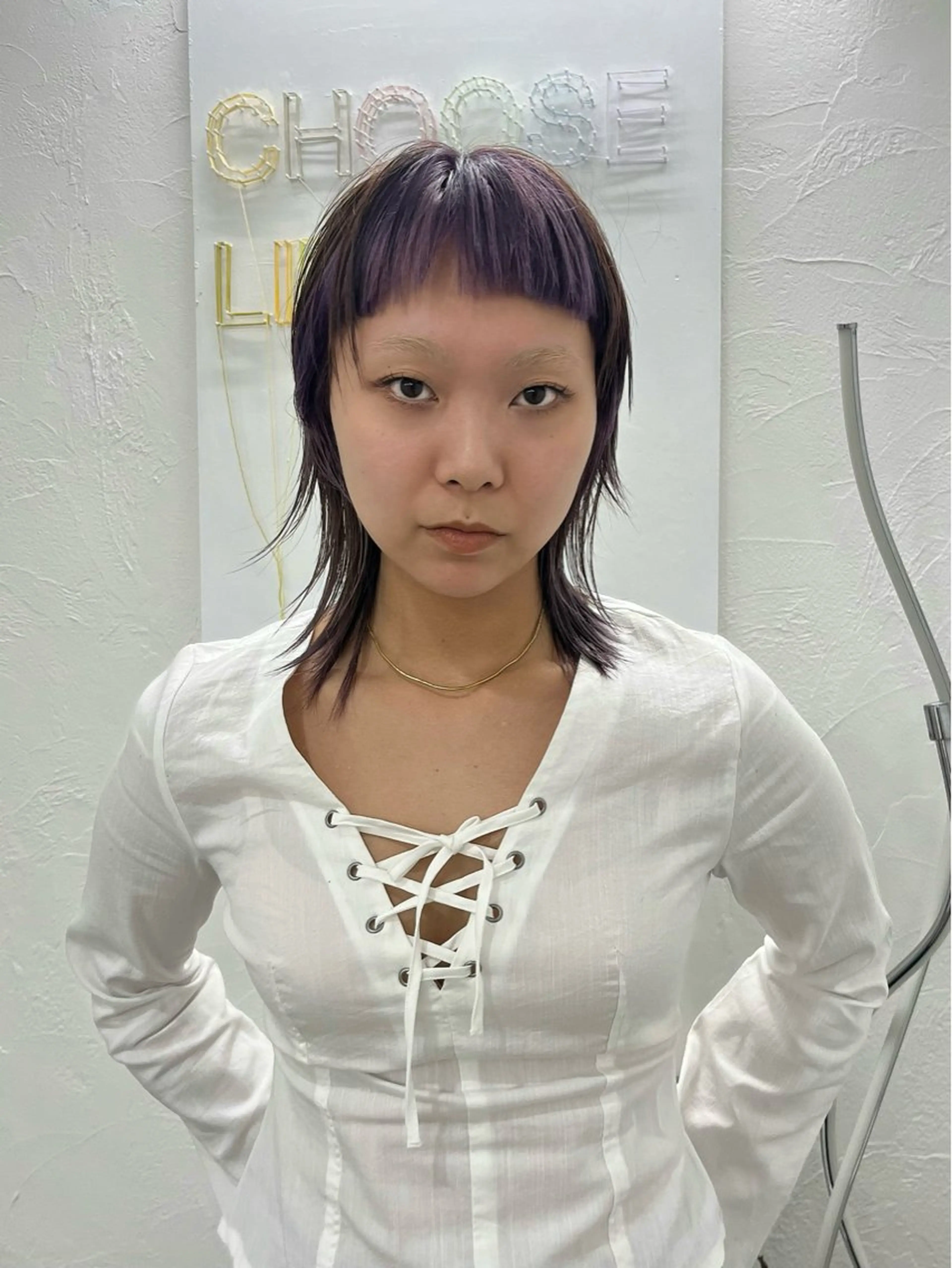 ミディアム イシイ モエカのヘアスタイル