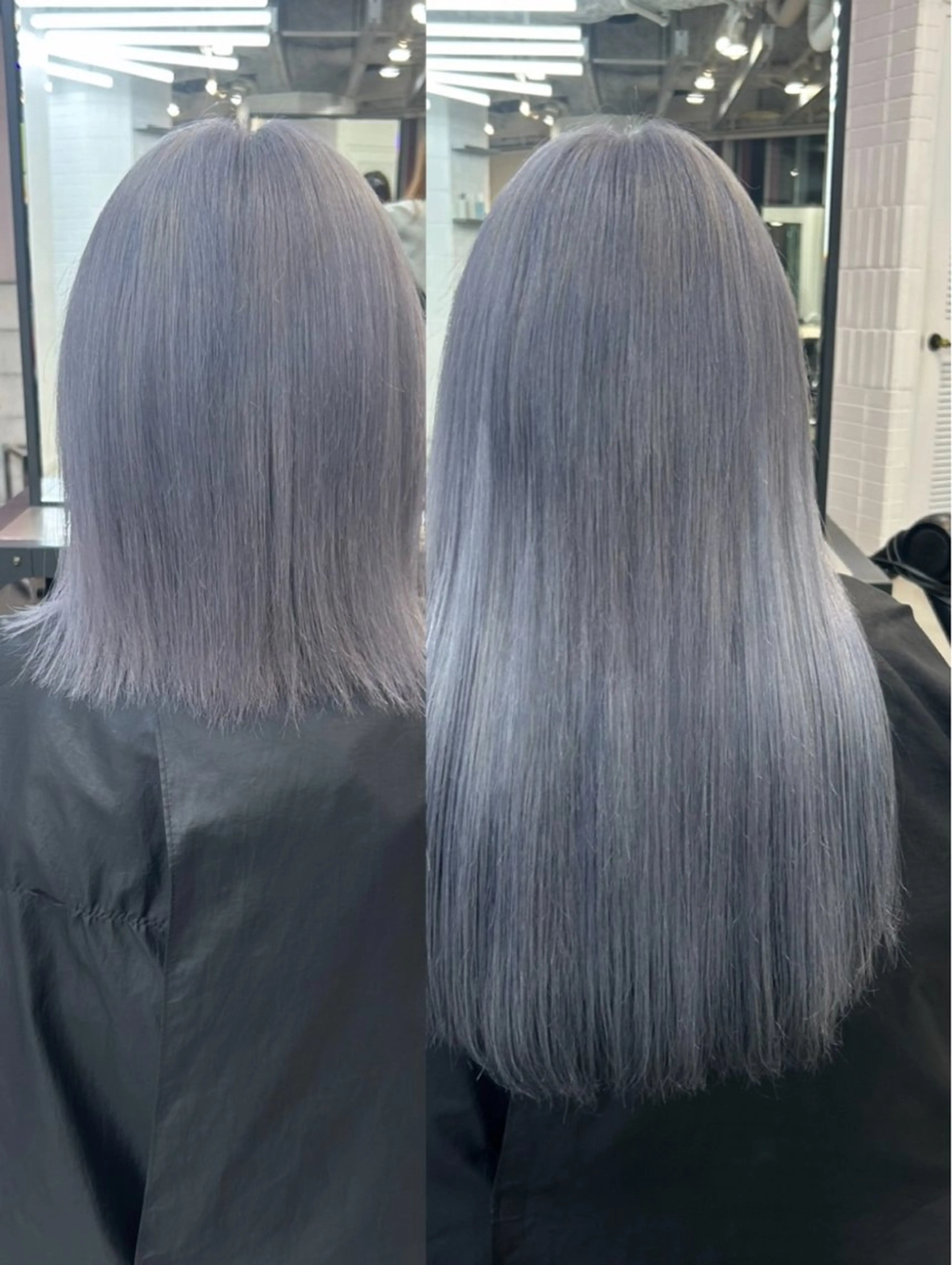 ショート ボブ エクステ 外国人風カラー レイヤーカット ショートヘア ヘアカラー エクステ MiRI💜地毛級 エクステ✖似合わせ技のヘアスタイル