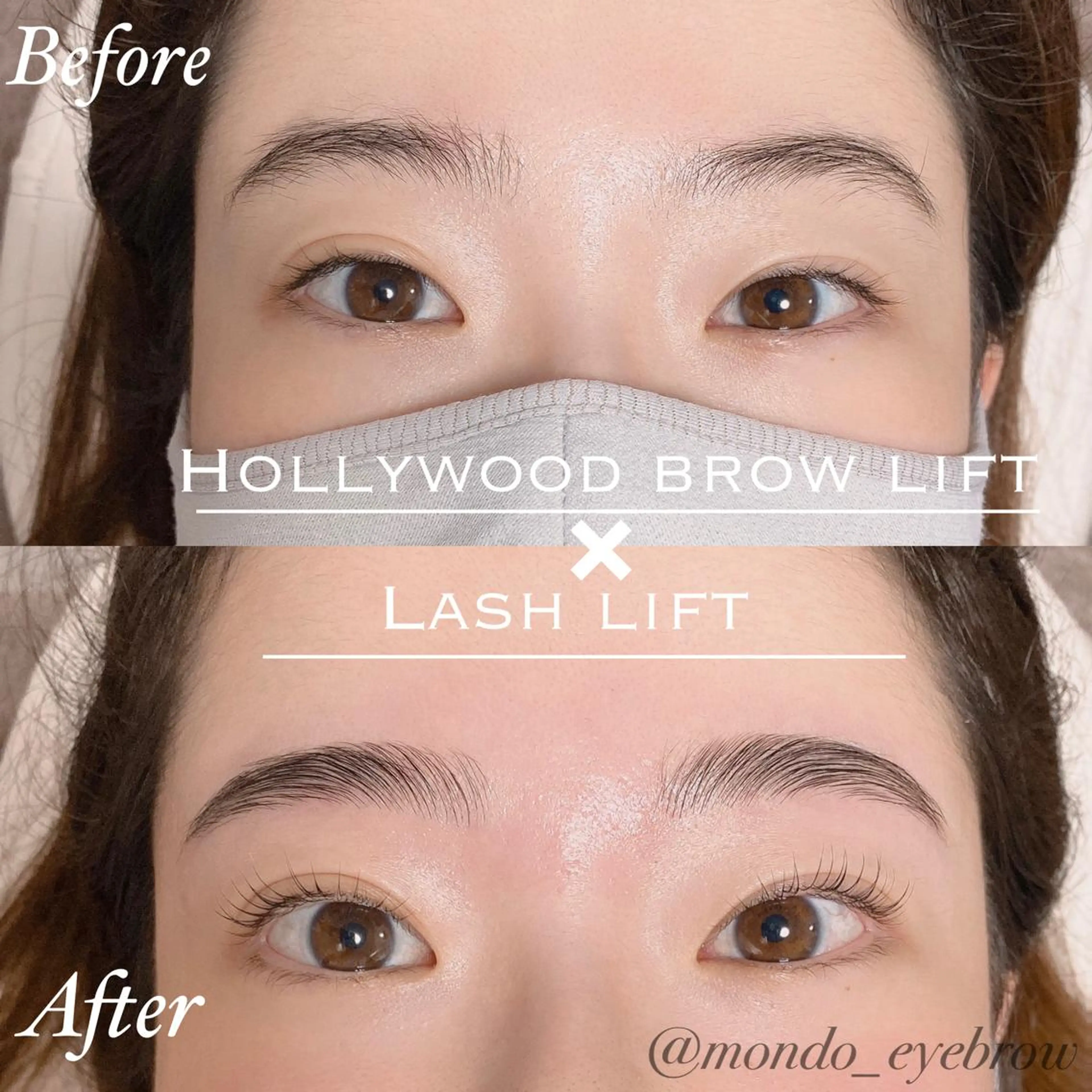 【目元完璧set】パリジェンヌor次世代マツパ&ハリウッドブロウリフト💚🤍の写真