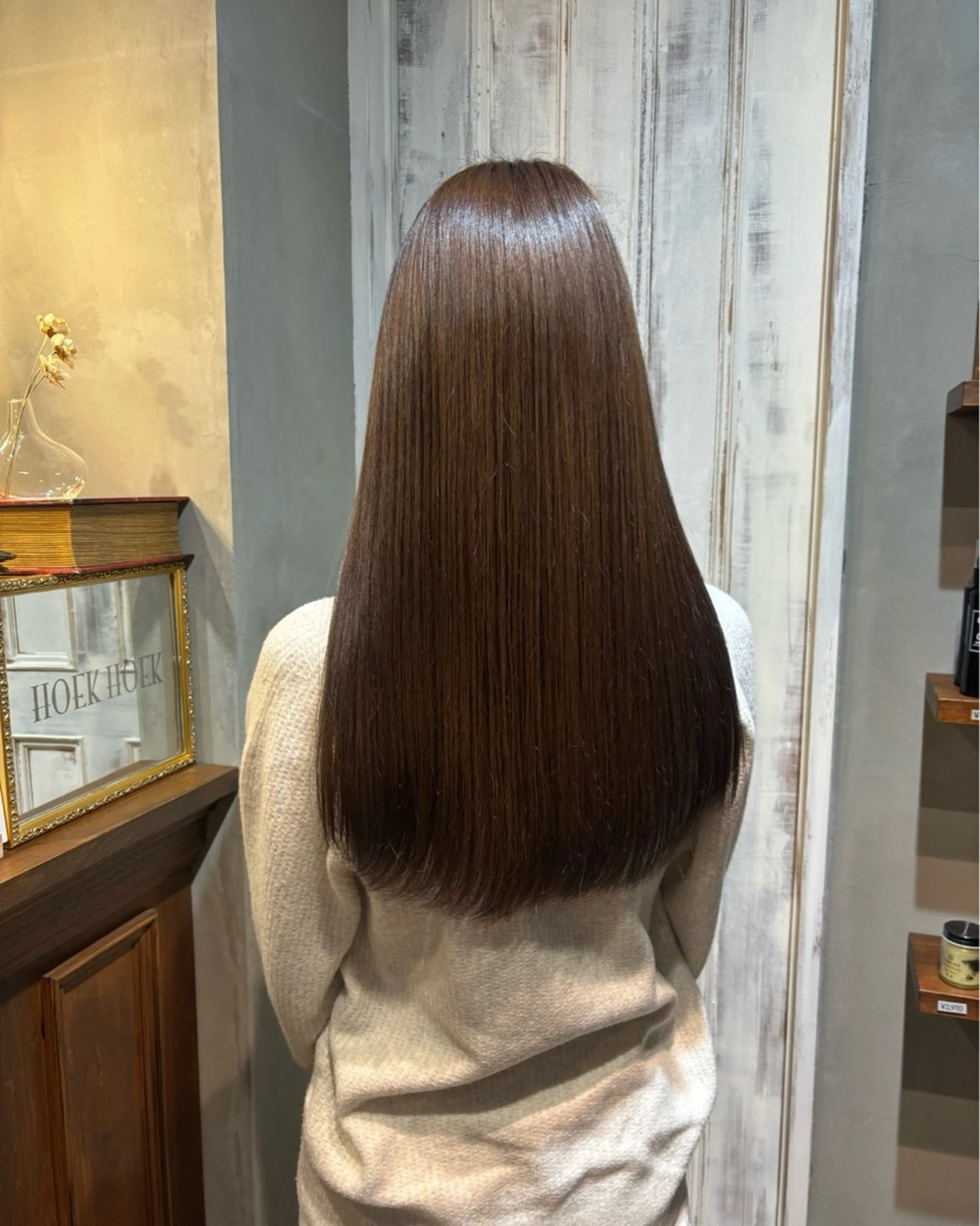 ロング カラー ブラウンカラー カット ヘアカラー トリートメント saya 🪽 レイヤー/縮毛矯正のヘアスタイル