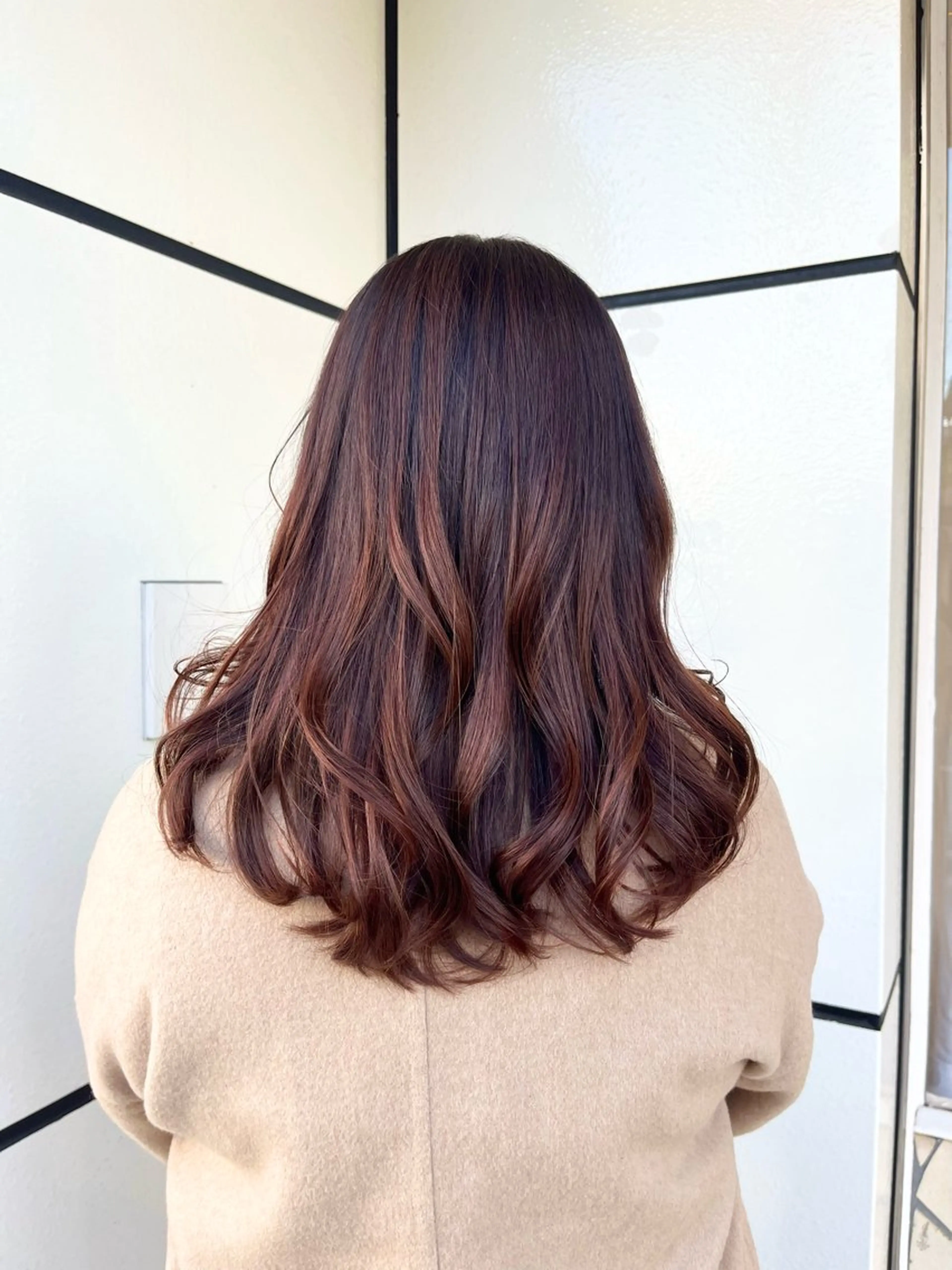 ミディアム カラー テラコッタ 髪質改善 トリートメント 中原由貴 /WILLOW京橋のヘアスタイル