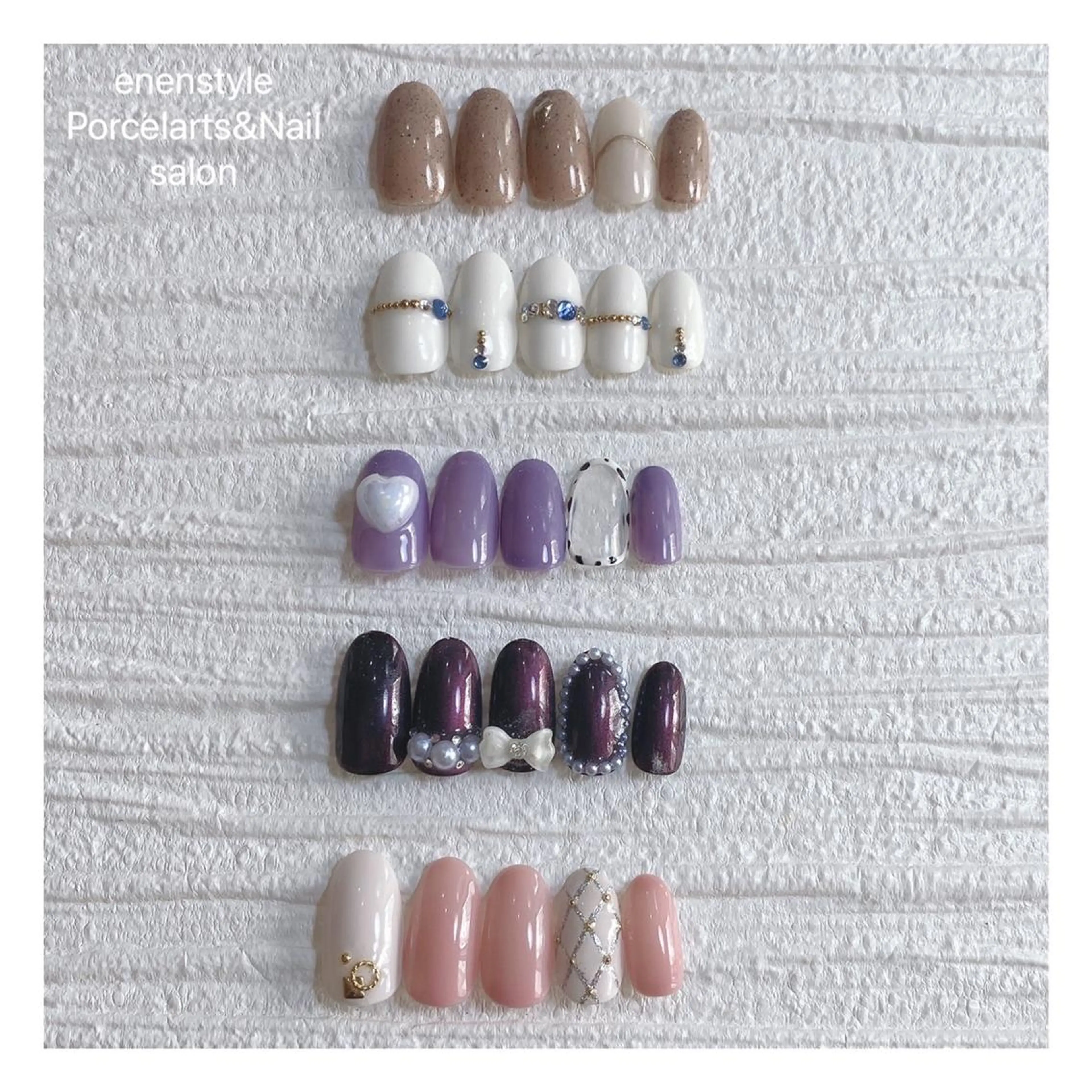 ミディアム ネイル 👑enen style👑のネイルデザイン