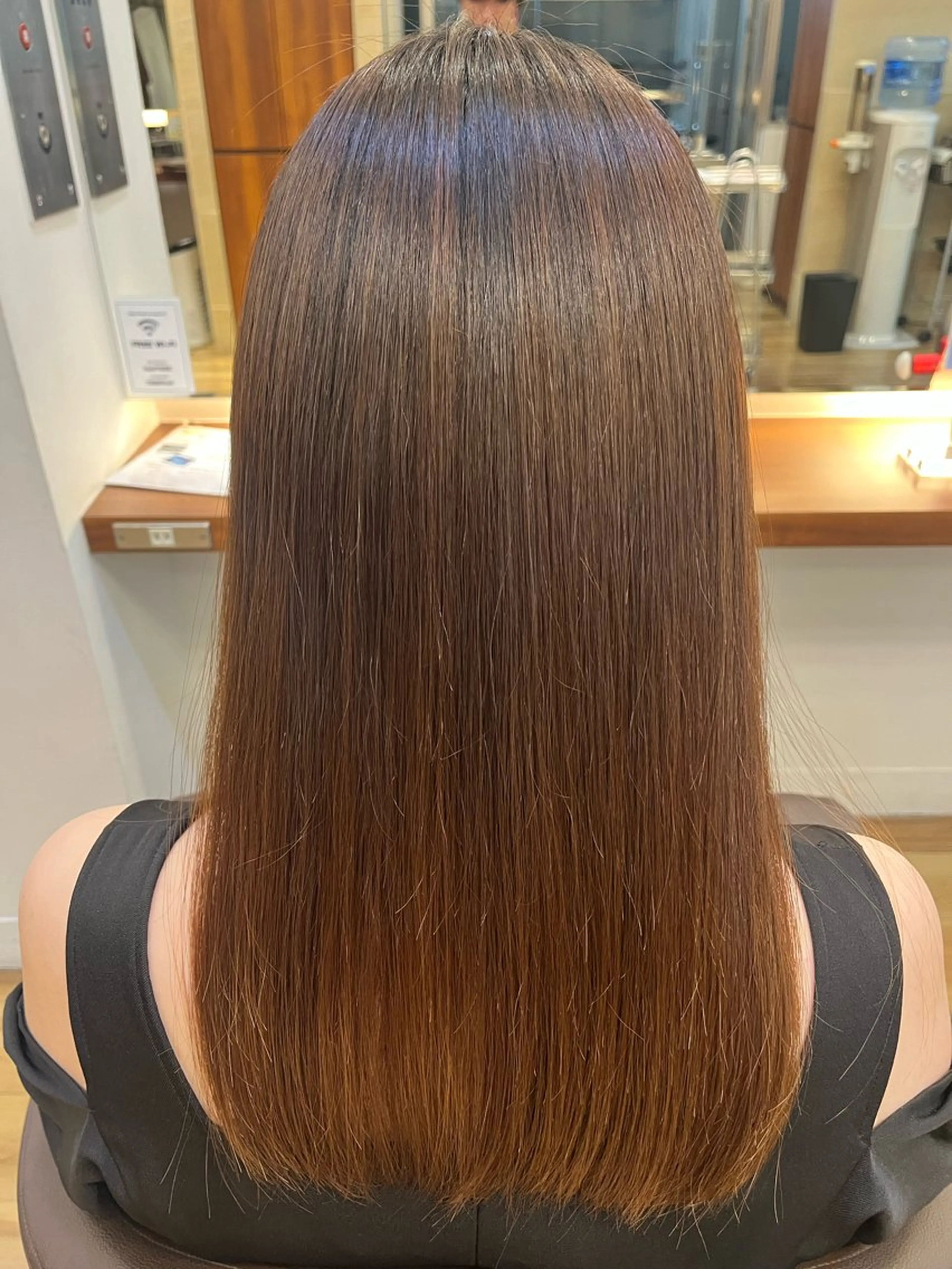 セミロング 縮毛矯正 縮毛矯正 すばる/縮毛矯正 /似合わせカラーのヘアスタイル