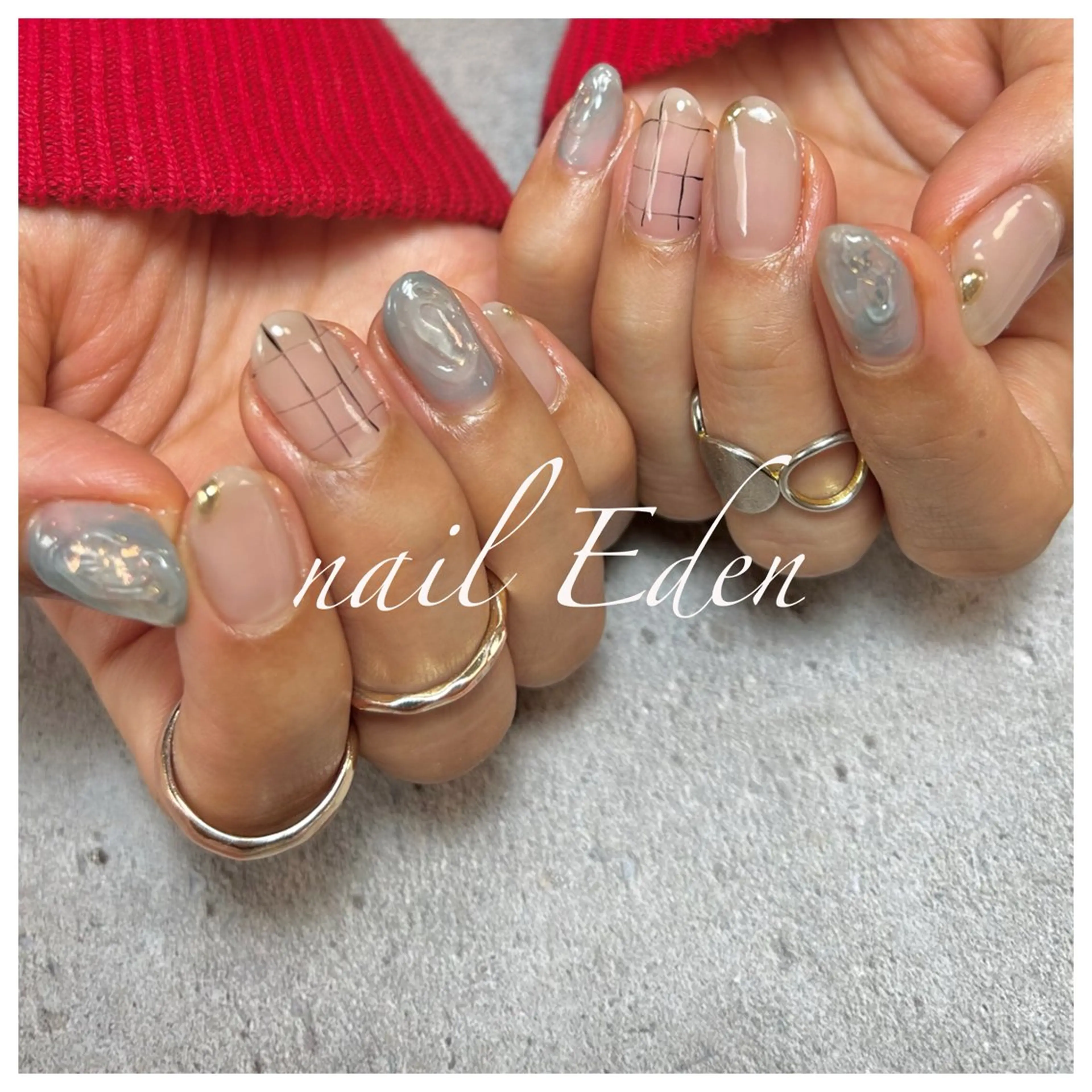 ネイル 持ち込み ハンドネイル ハンドケア Eden　private nail saron所属・Eden ♾️のネイルデザイン