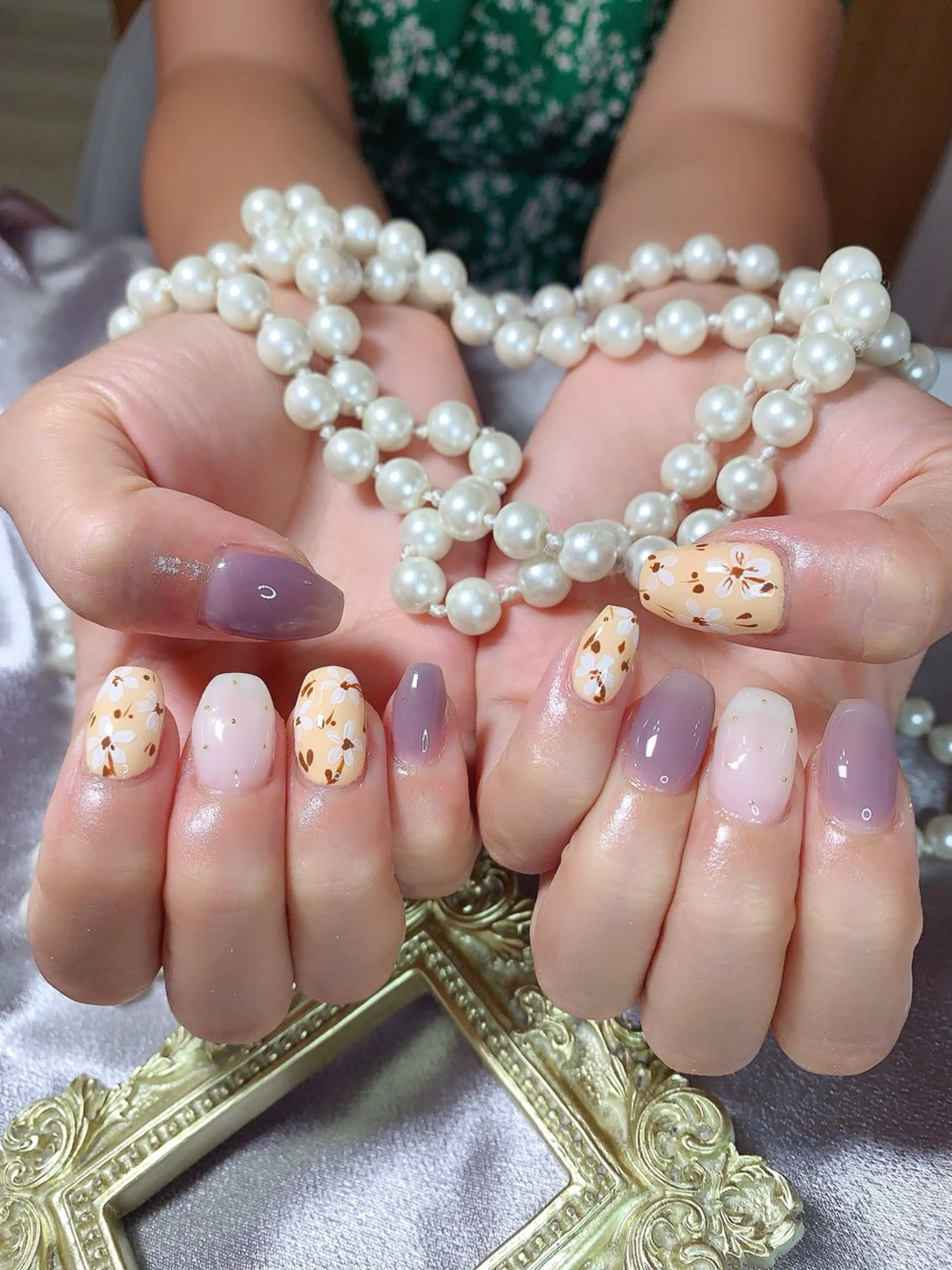 ネイル ネイルサロンAiri 長さ出し·シンプルのネイルデザイン