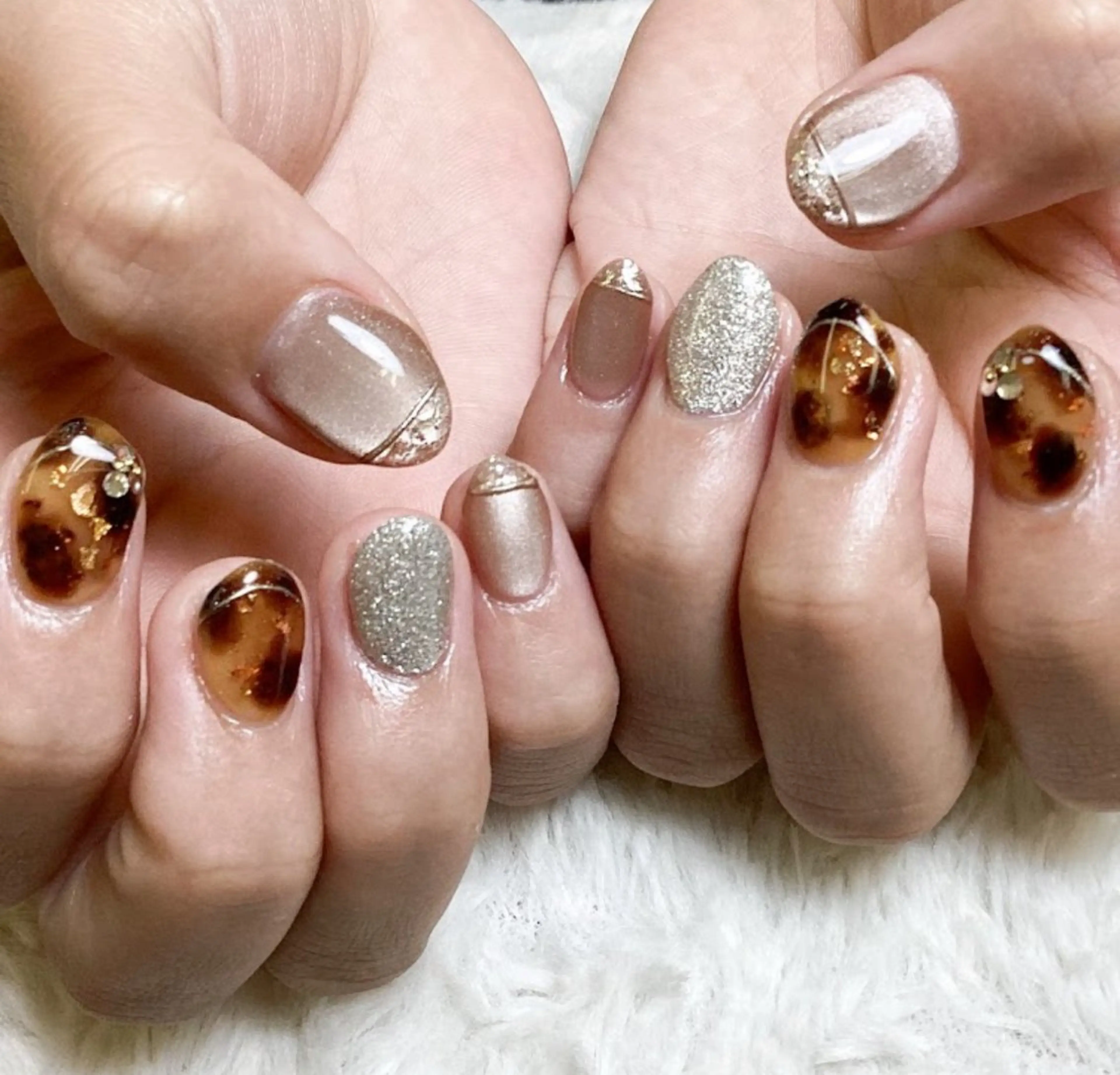 ネイル べっ甲ネイル Key nailのネイルデザイン