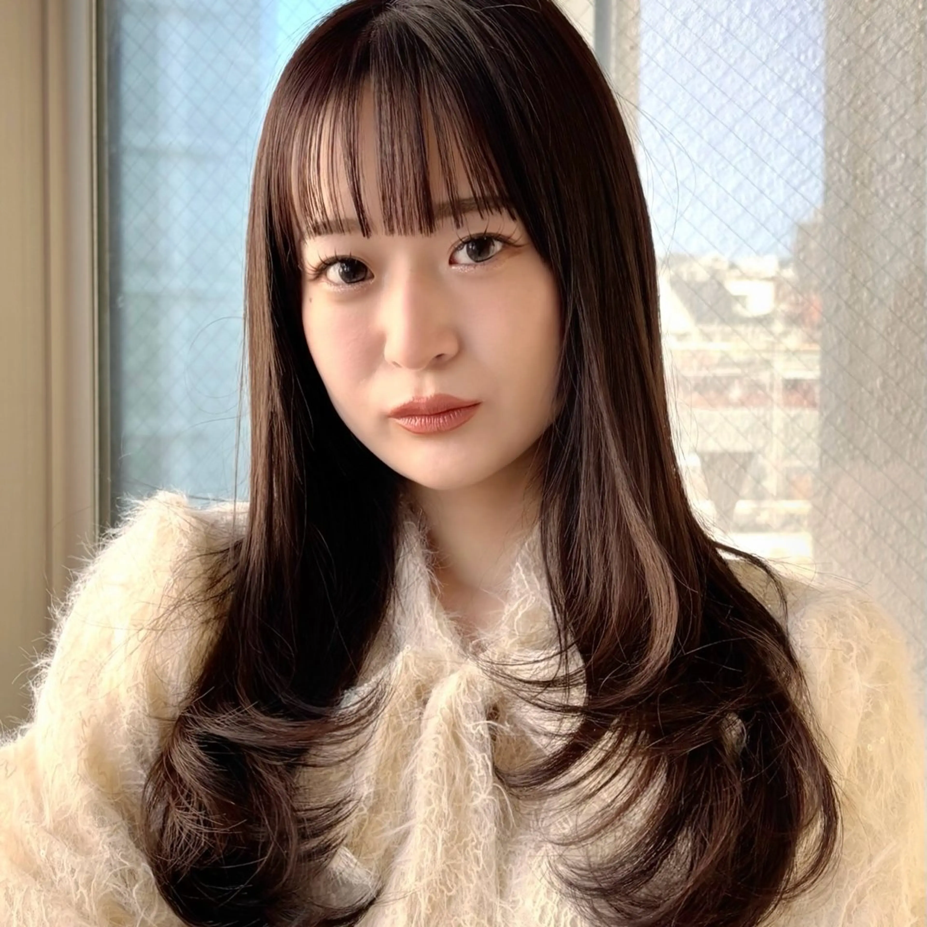 ロング カラー ベージュカラー ブラウンカラー ブラウンベージュ レイヤーカット カット ヘアカラー トリートメント ボブ・レイヤーカット 吉敷航一のヘアスタイル