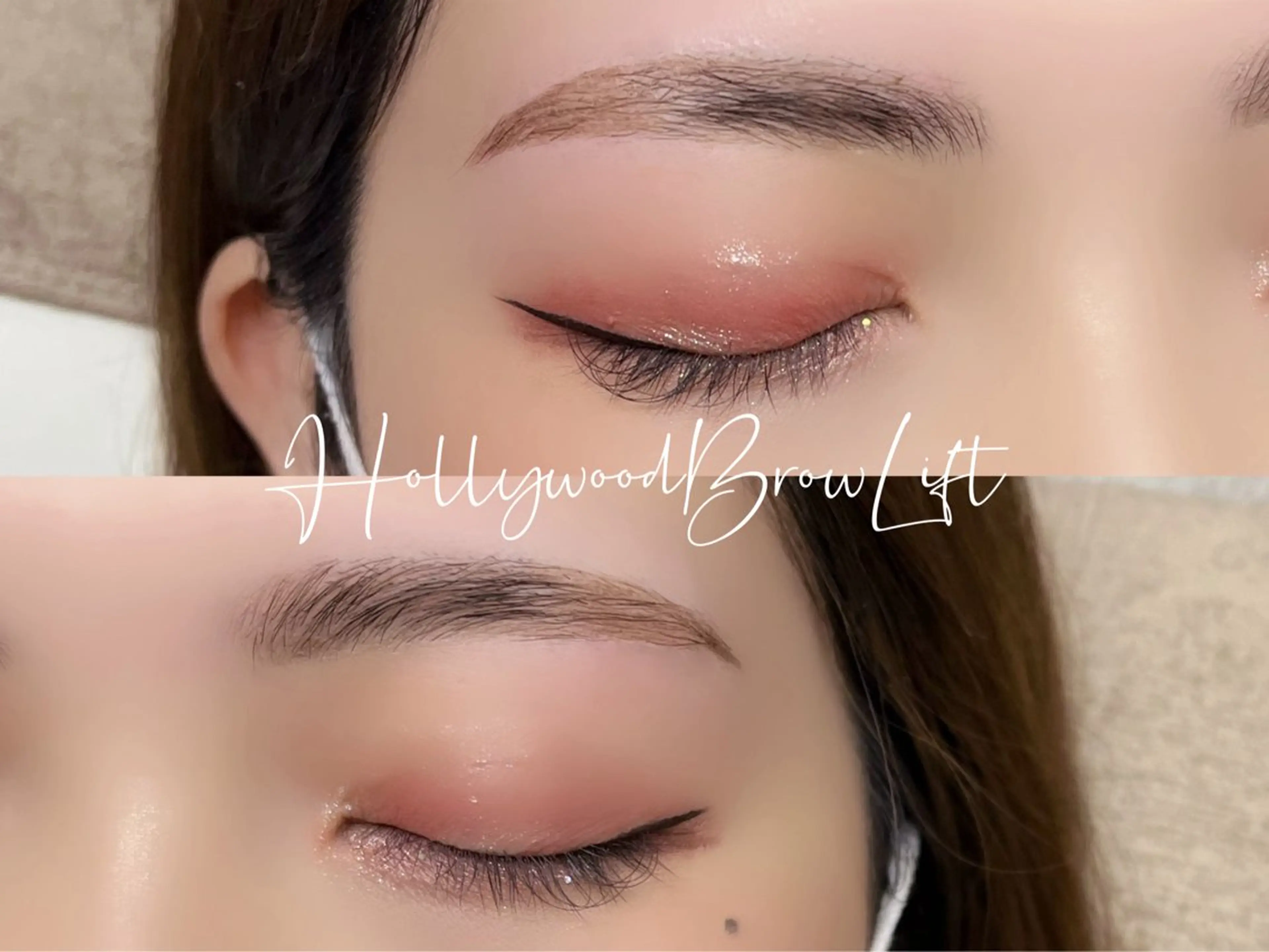 アイブロウ ハリウッドブロウリフト Crevia Hiroeのマツエク・マツパデザイン