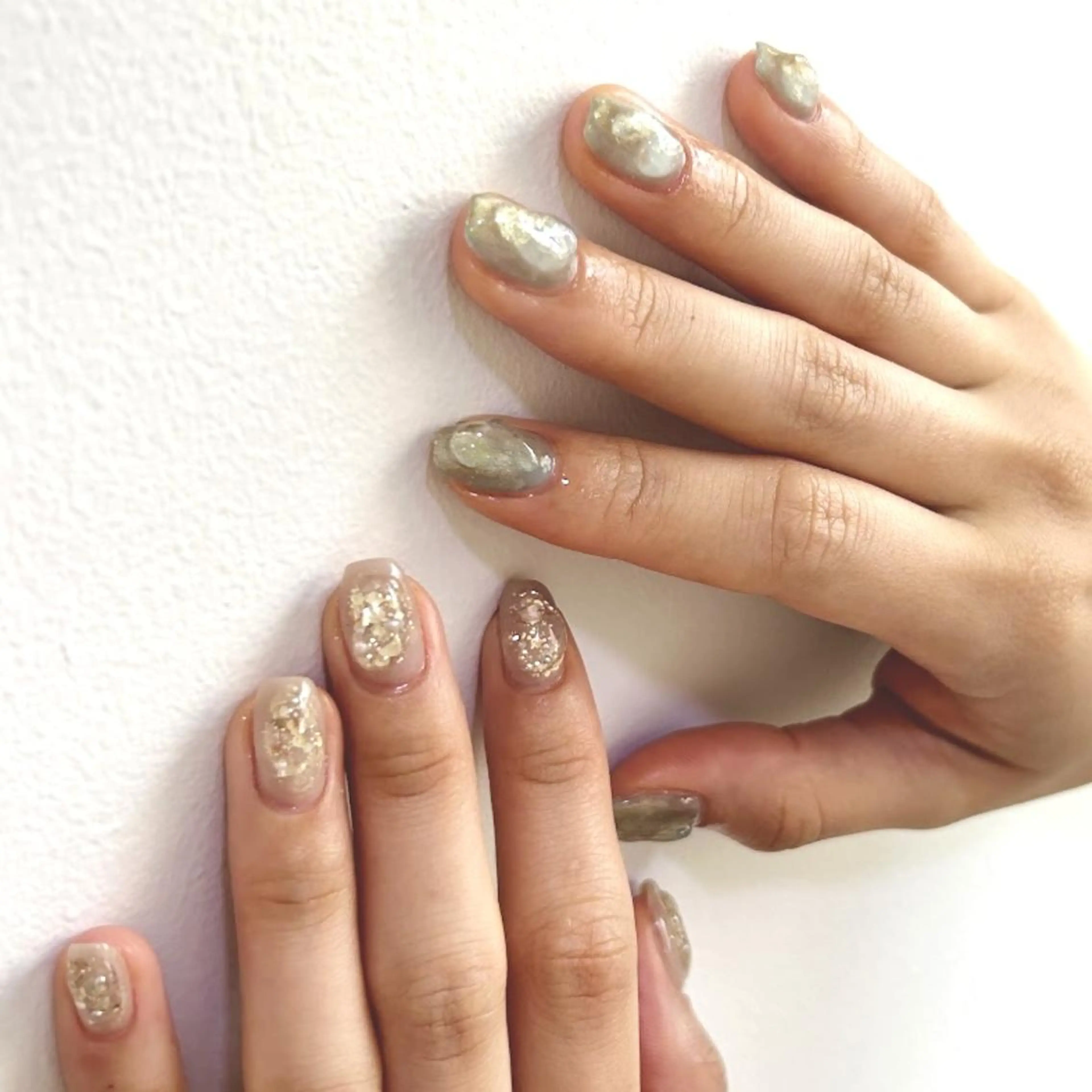 ネイル ジェルネイル 韓国ネイル ニュアンスネイル ぷっくりネイル ワンホンネイル nailstudio eviz新宿店のネイルデザイン