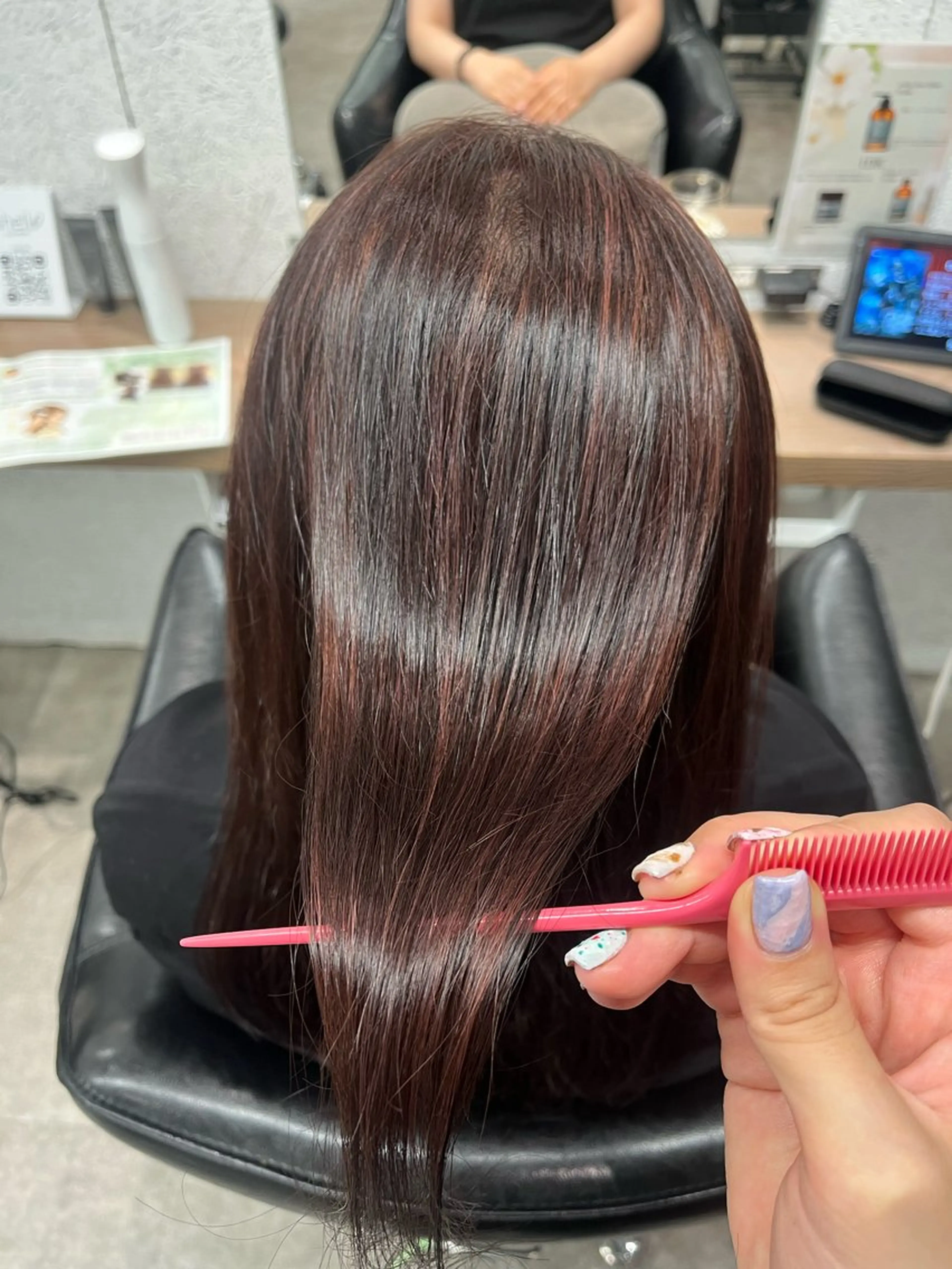 ミディアム カラー 🍓艶髪/艶カラー ハイトーン/しんたにのヘアスタイル