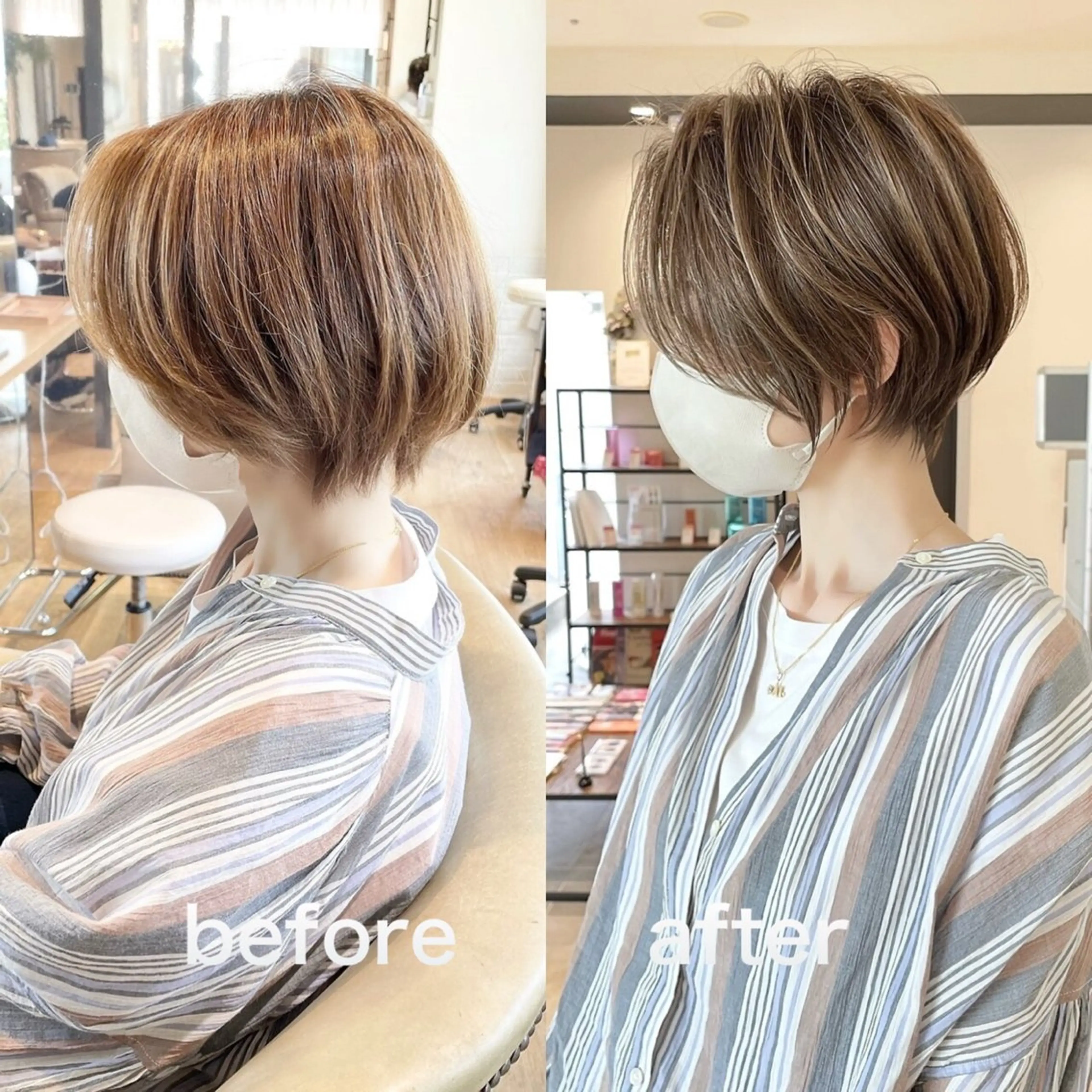 ショート ショートヘア 小顔カット 銀座ショート 西一治のヘアスタイル